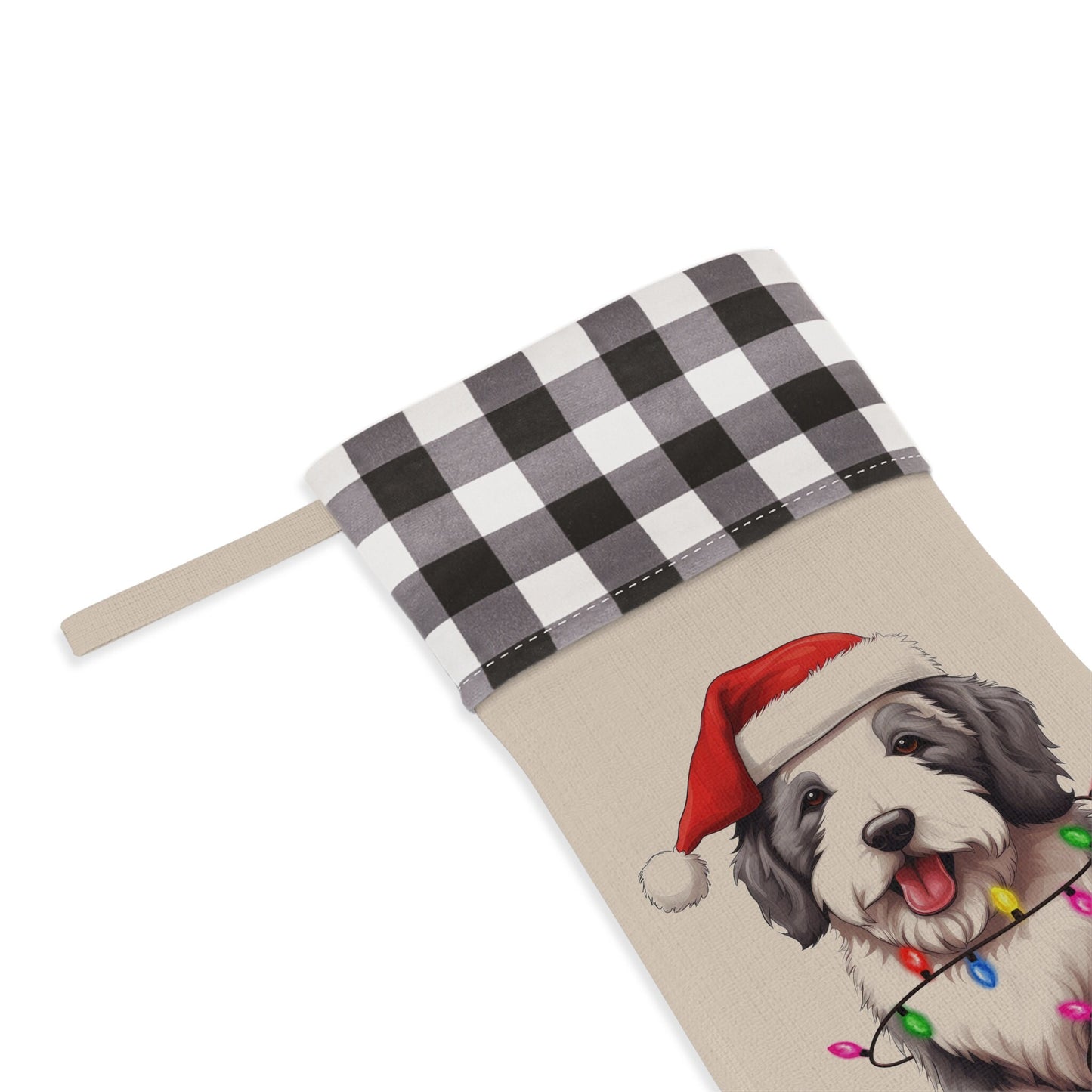 Personalized Old English Sheepdog Christmas Stocking