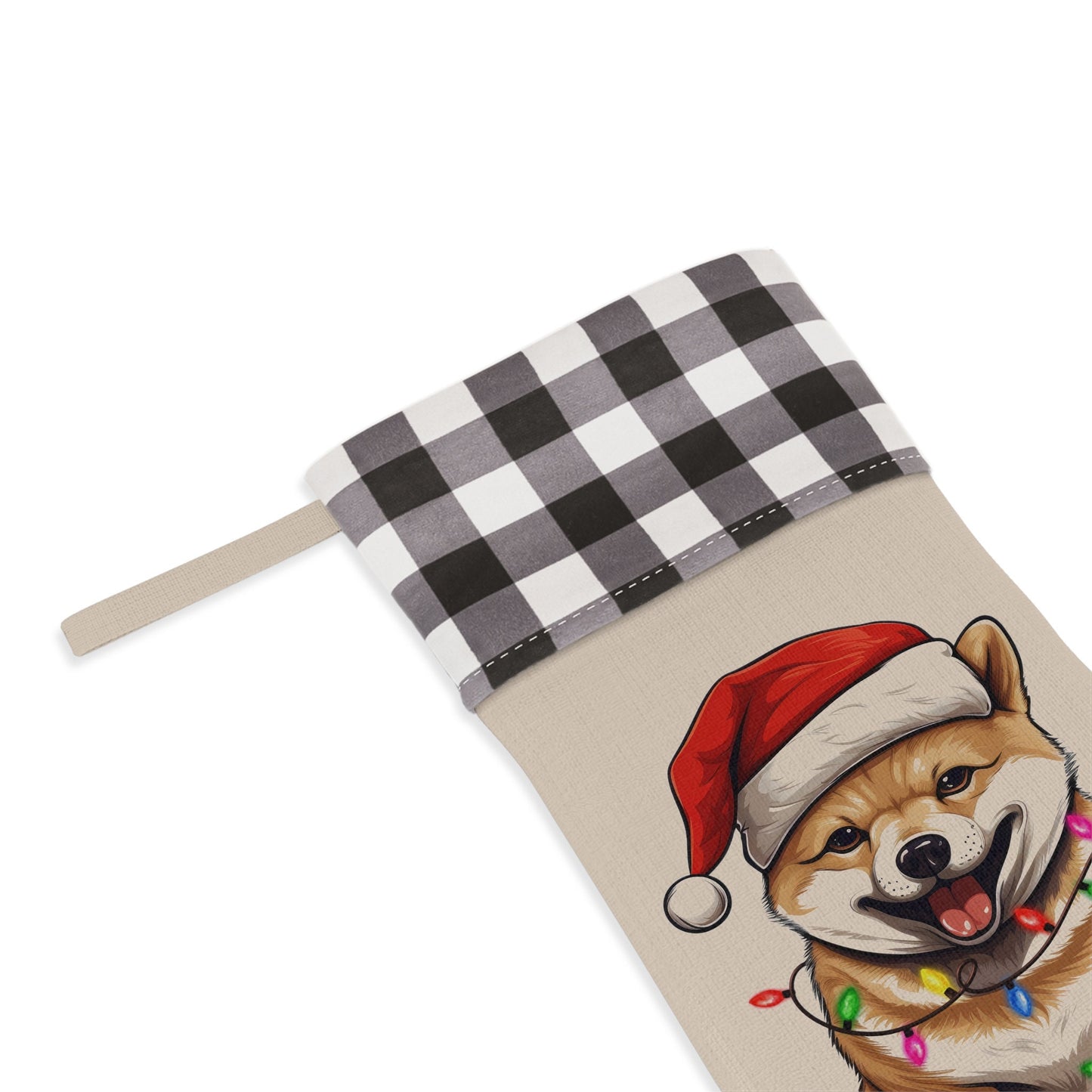 Personalized Shiba Inu Dog Christmas Stocking