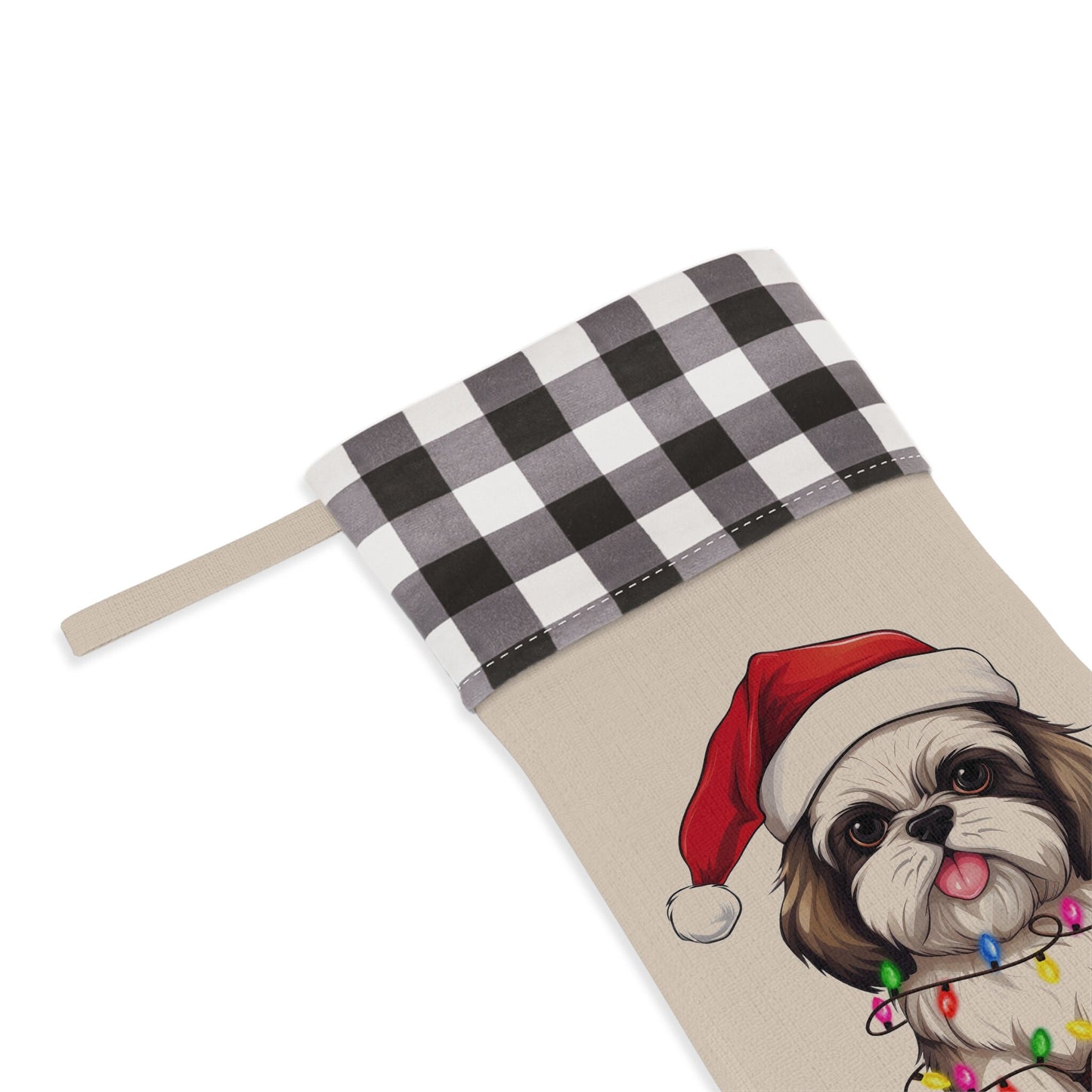 Personalized Shih Tzu Dog Christmas Stocking