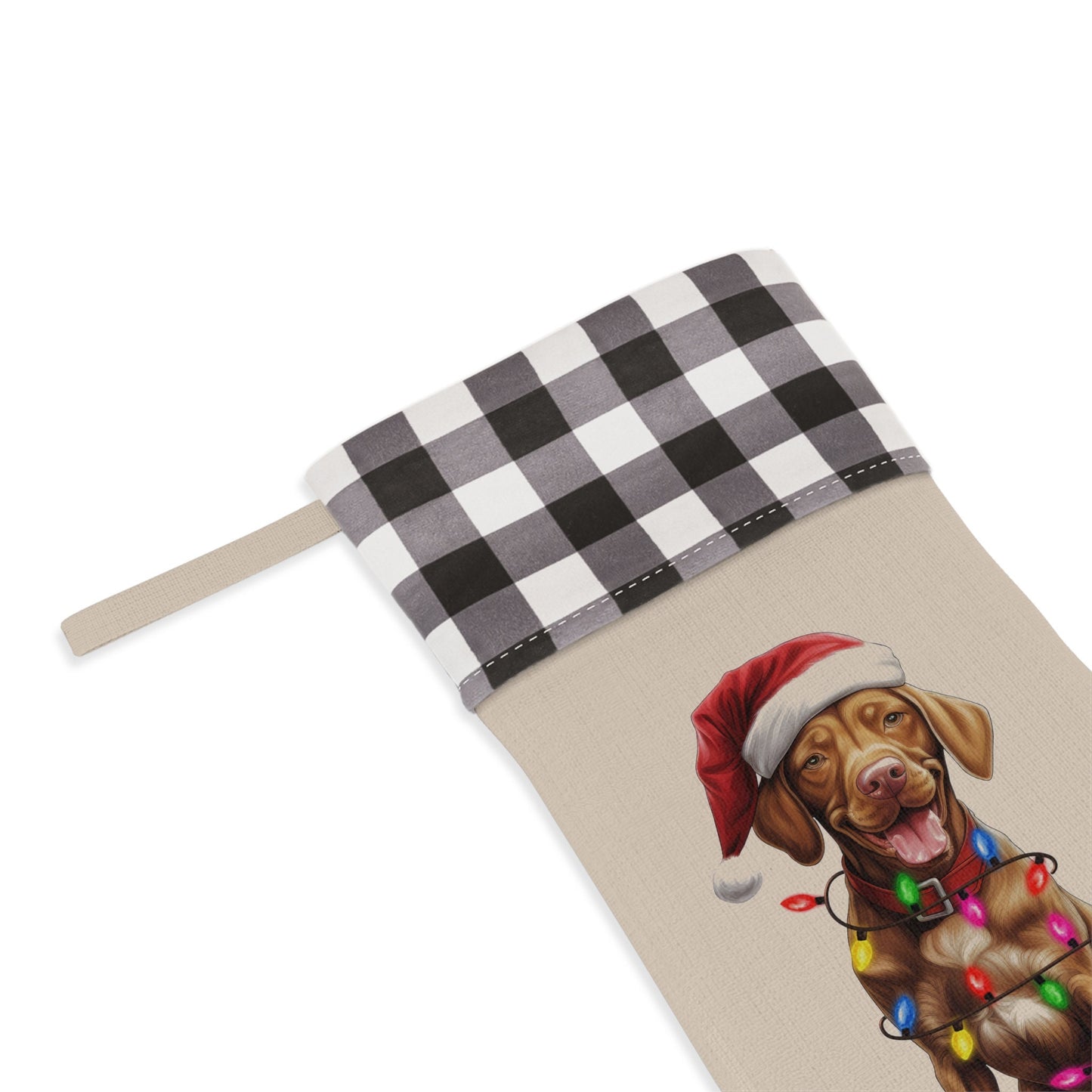 Personalized Vizsla Dog Christmas Stocking