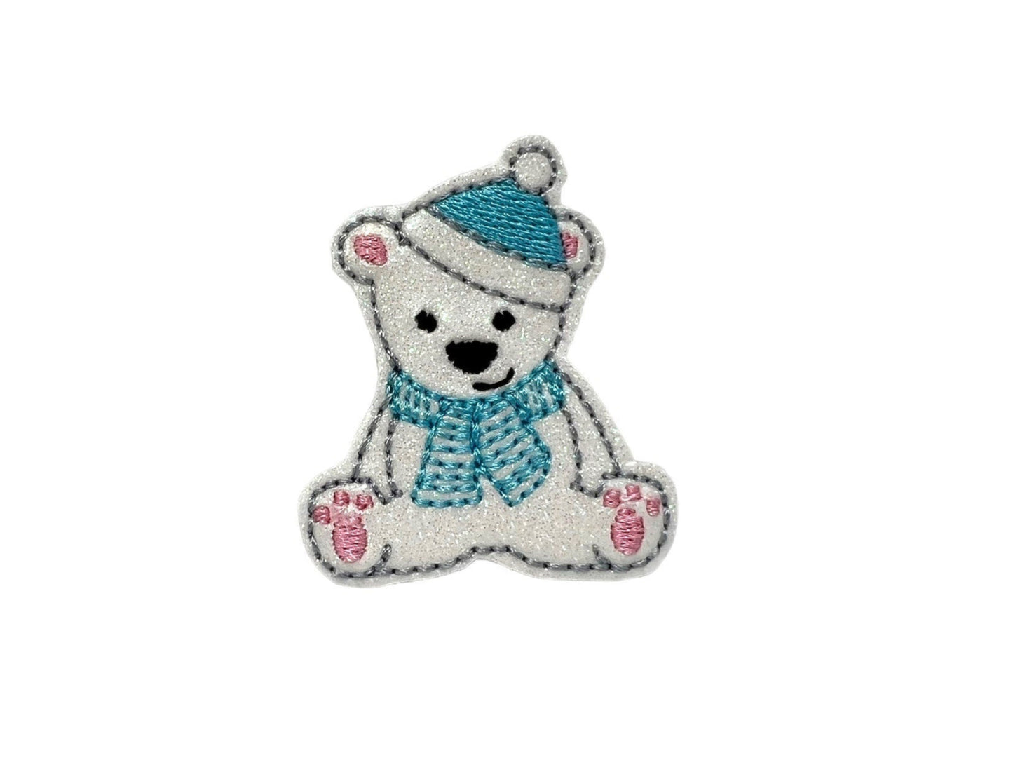 Winter Polar Bear Embellishment
