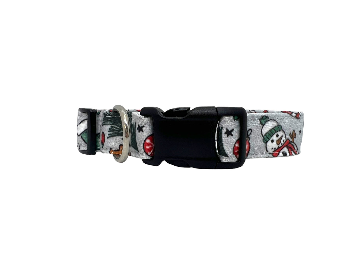 Snowman Christmas Dog Collar with Embellishment