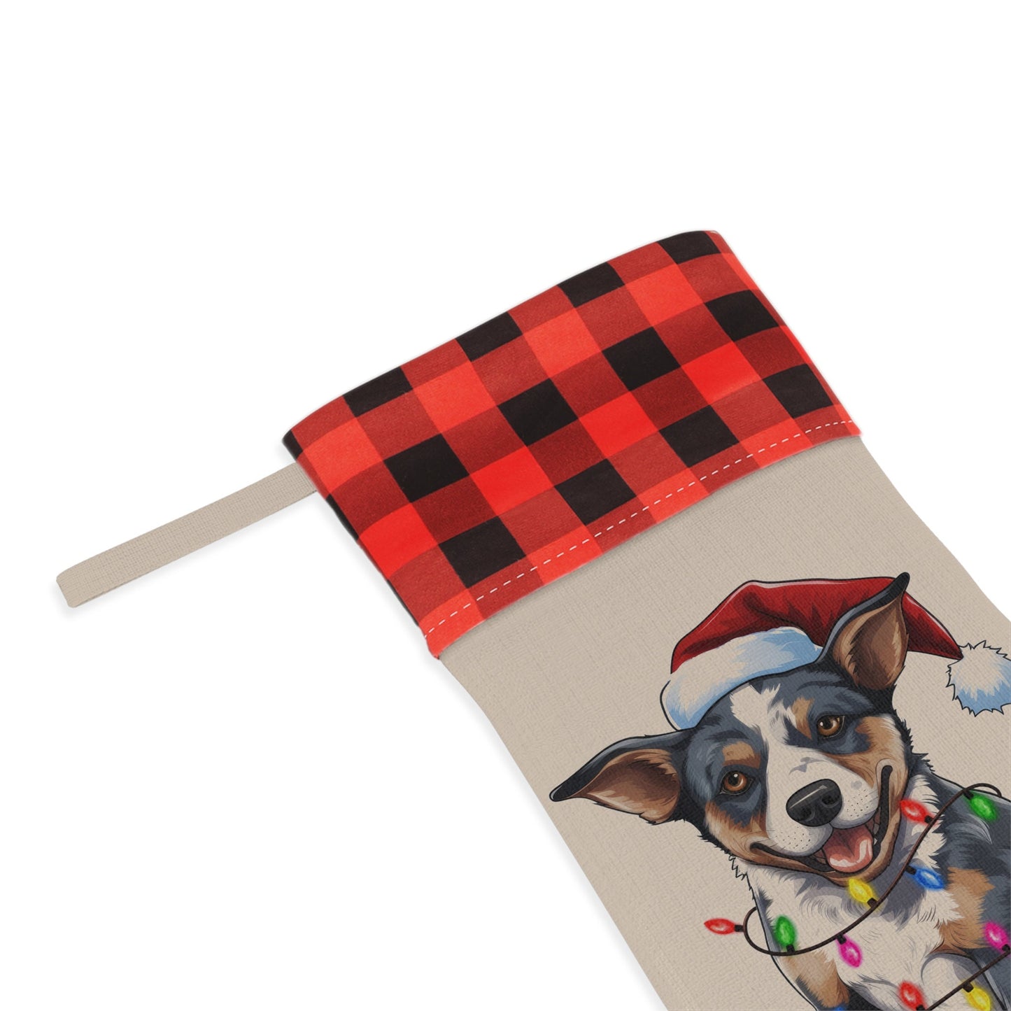 Personalized Australian Cattle Dog Christmas Stocking