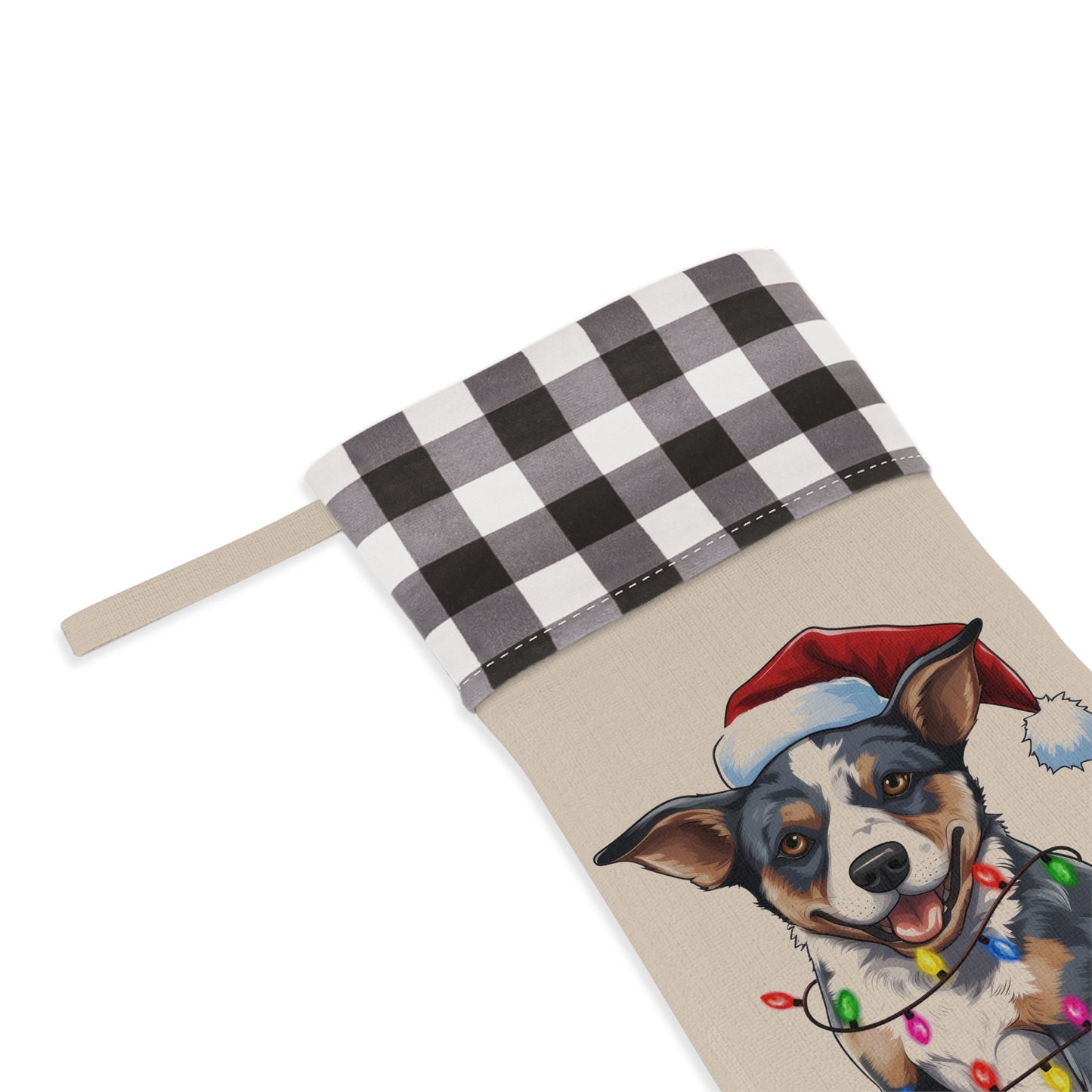 Personalized Australian Cattle Dog Christmas Stocking