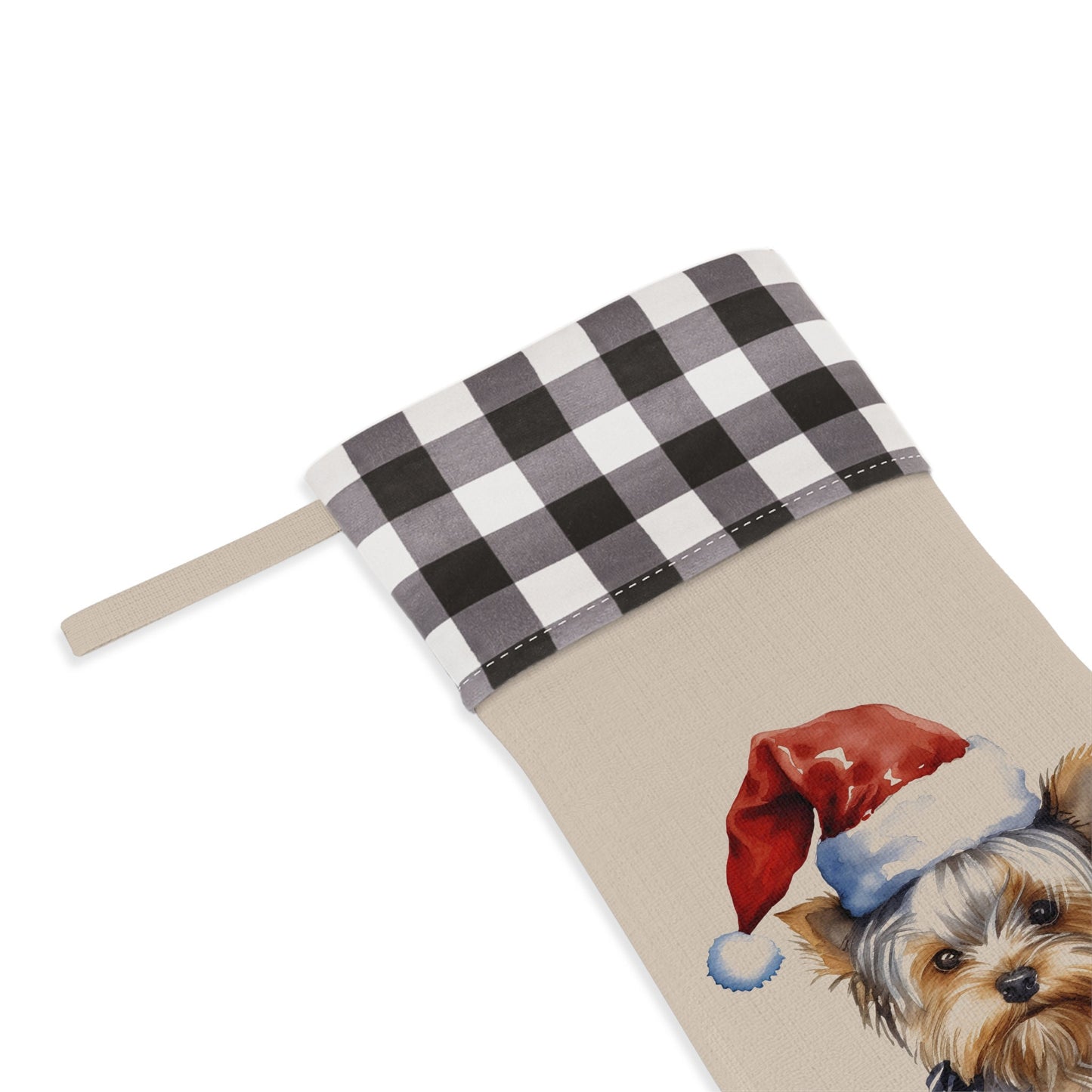 Personalized Yorkie Dog Christmas Stocking