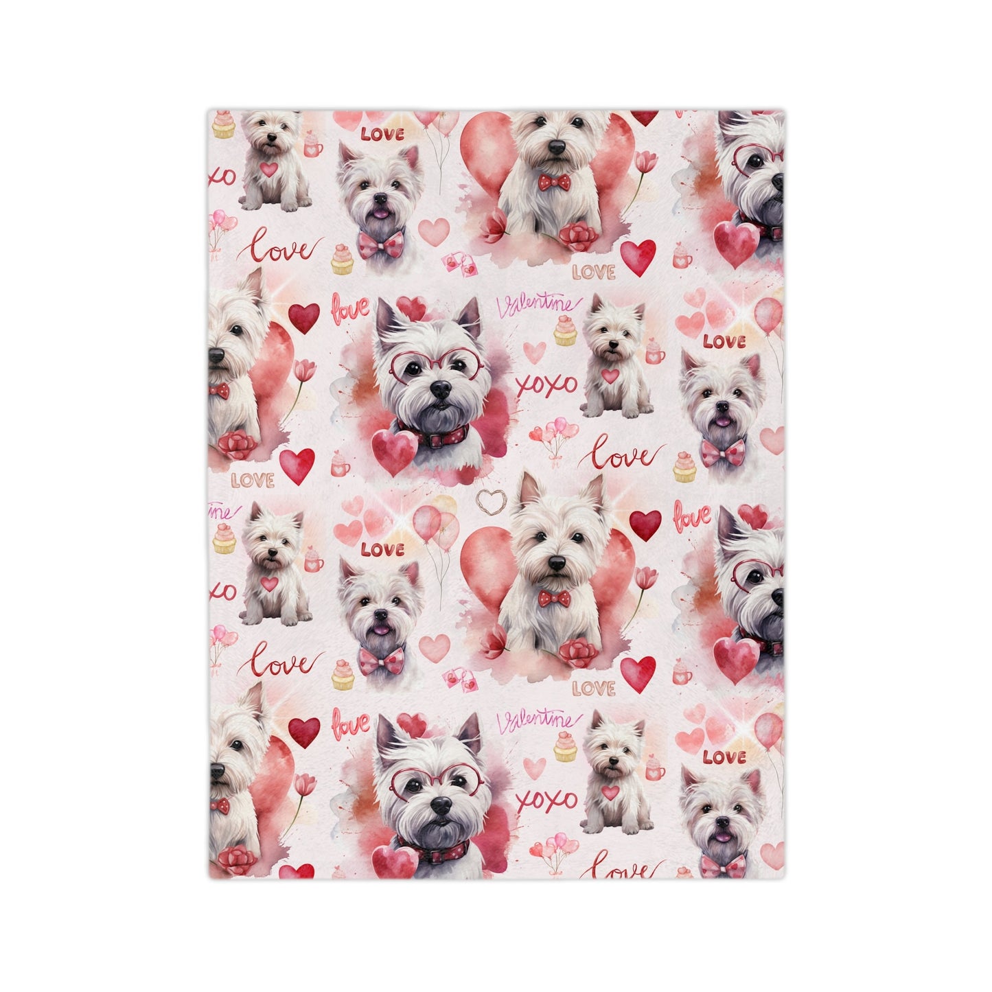 Westie Velveteen Blanket