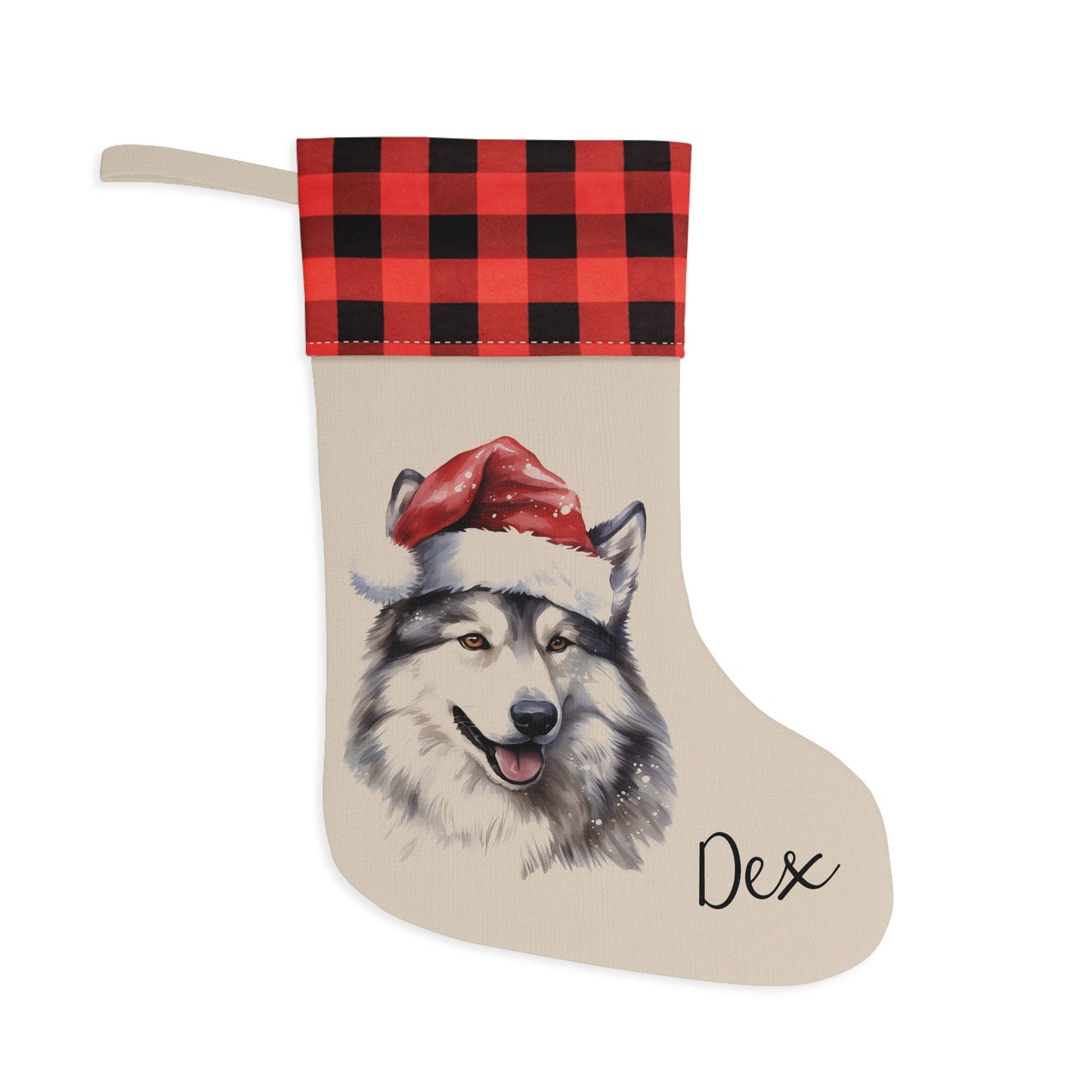 Personalized Husky Dog Christmas Stocking