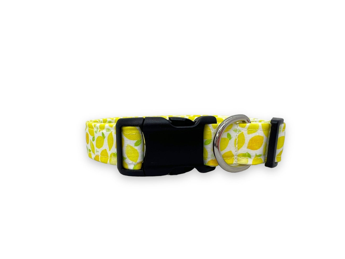 Lemon Dog Collar with Flower