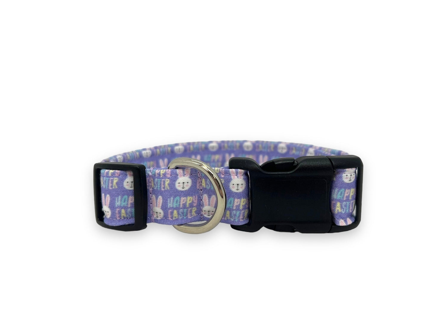 Lavender Easter Bunny Dog Collar with Embellishment