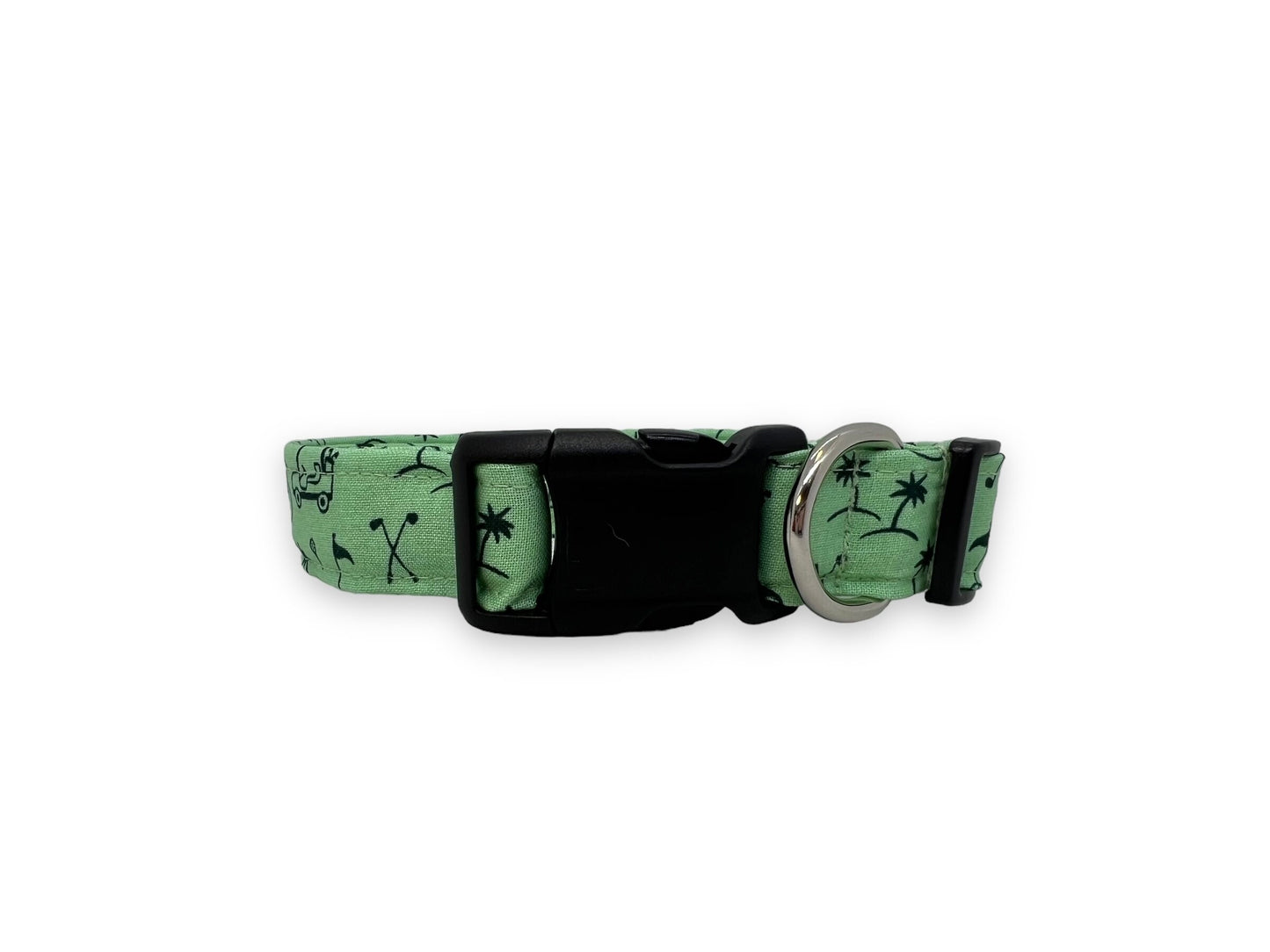 Golf Dog Collar with Flower