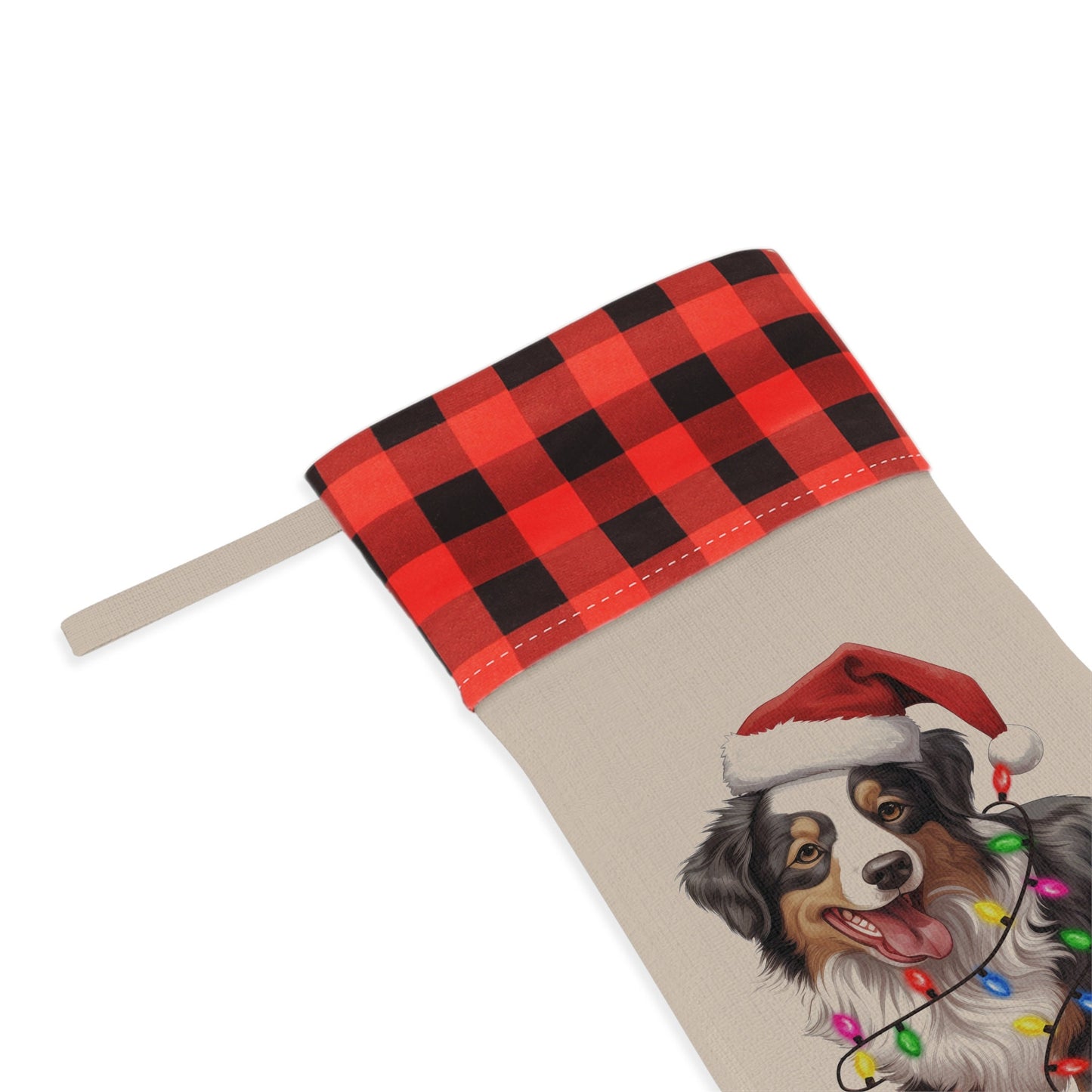 Personalized Australian Shepherd Christmas Stocking