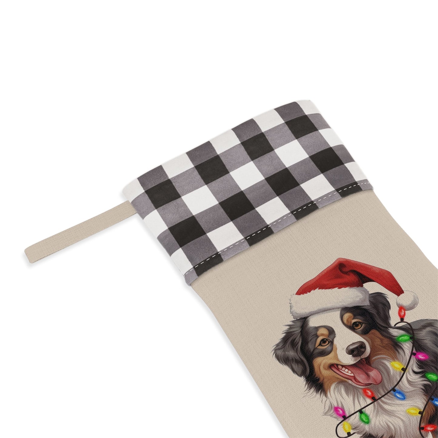 Personalized Australian Shepherd Christmas Stocking