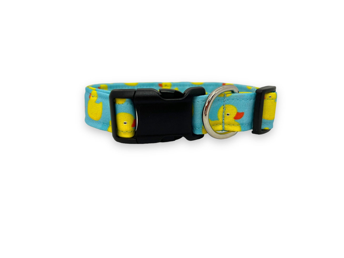 Rubber Duck Dog Collar with Flower