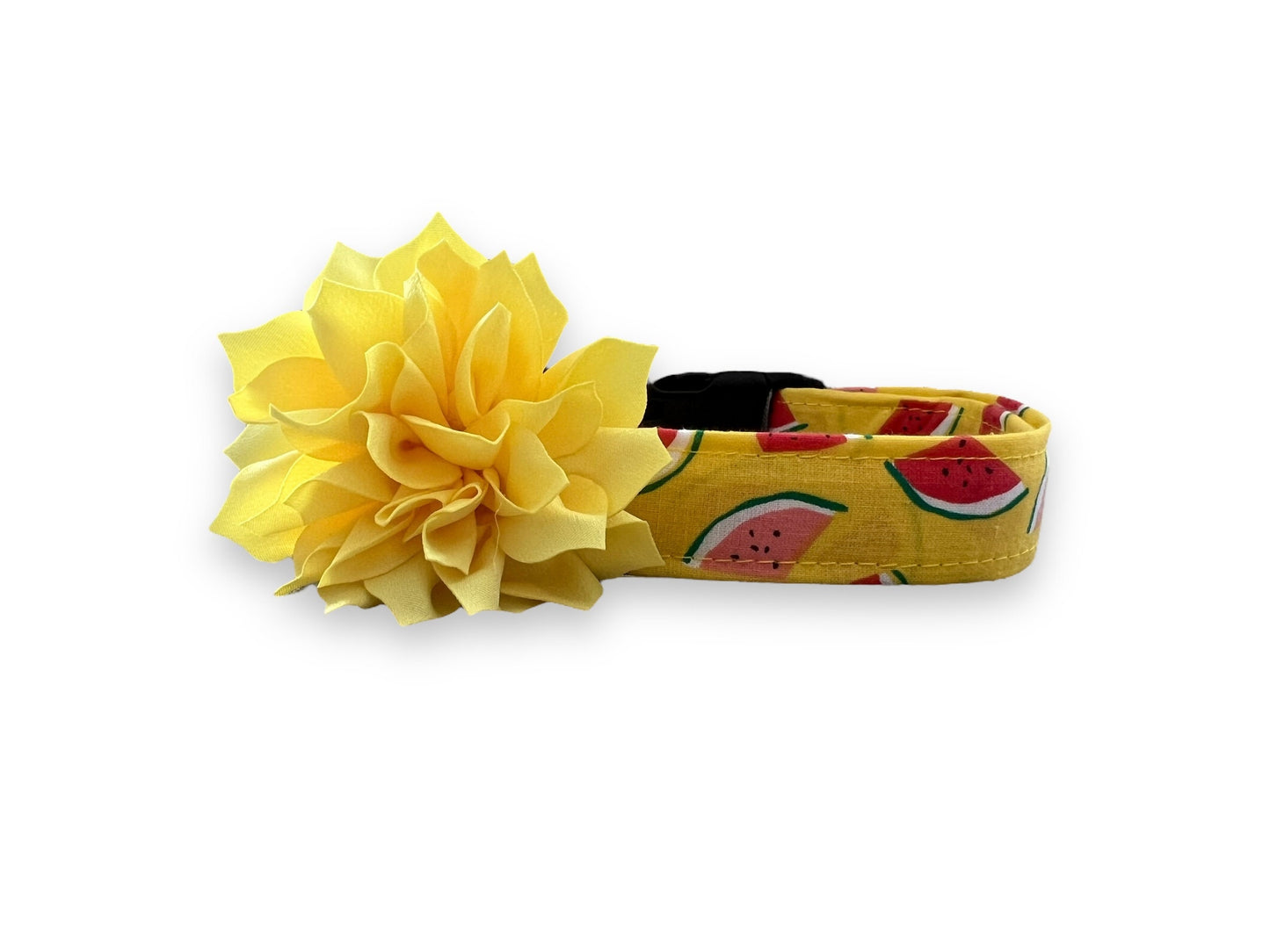 Watermelon Dog Collar with Flower