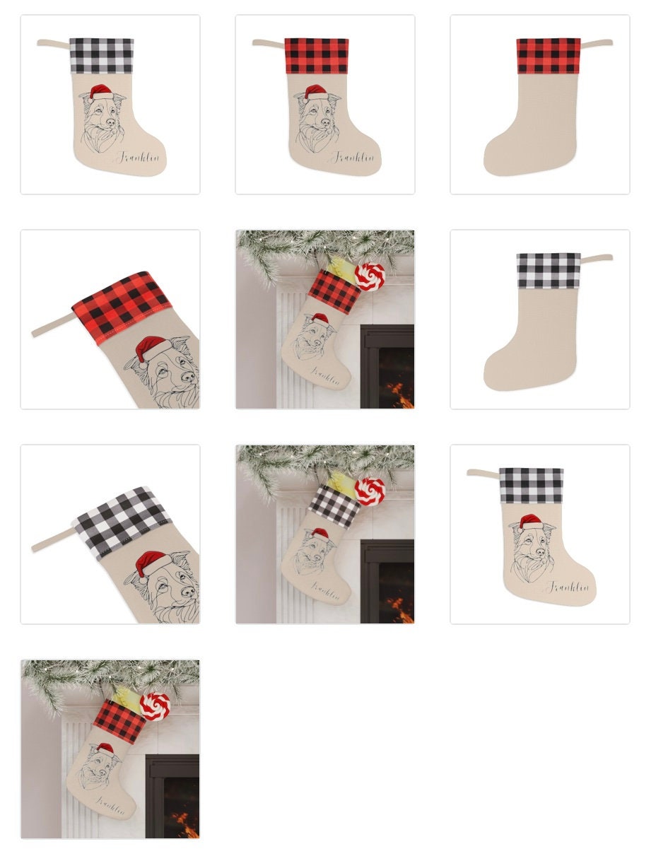Personalized Australian Cattle Dog Christmas Stocking