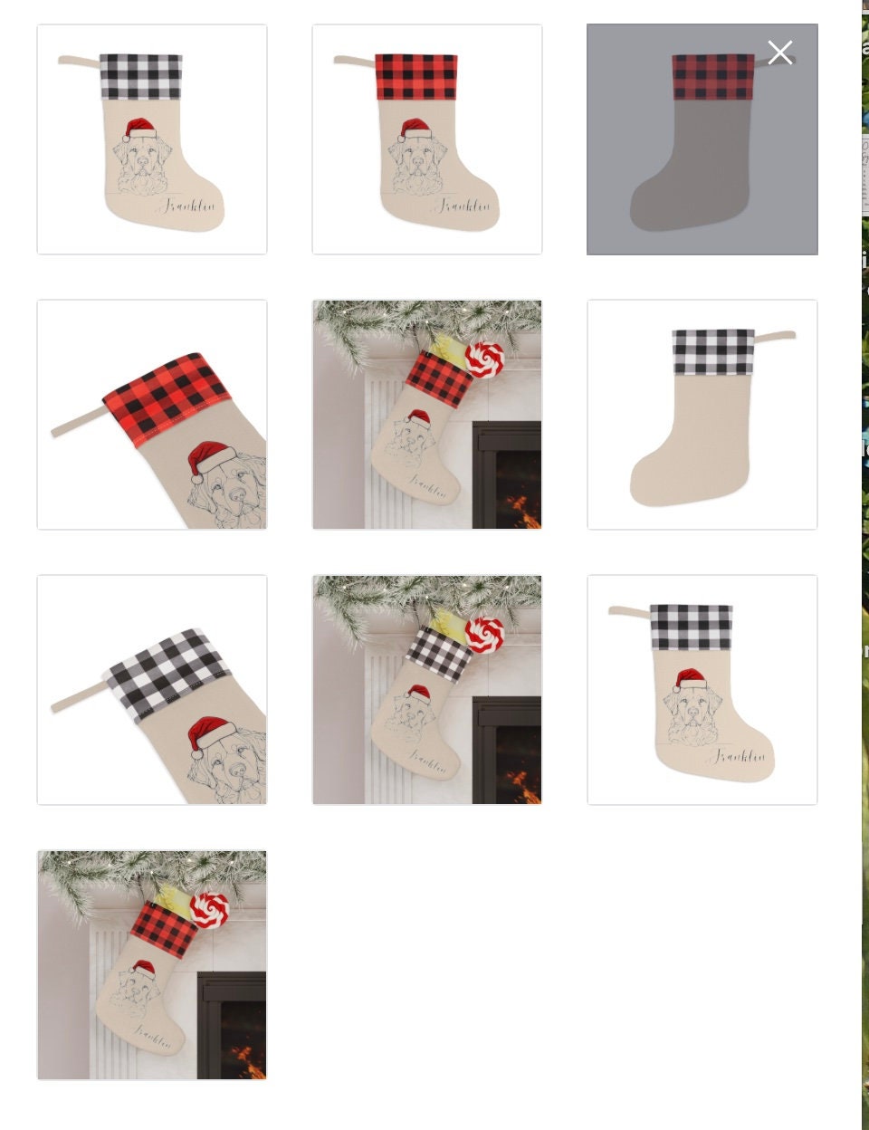 Personalized Chesapeake Bay Retriever Dog Christmas Stocking