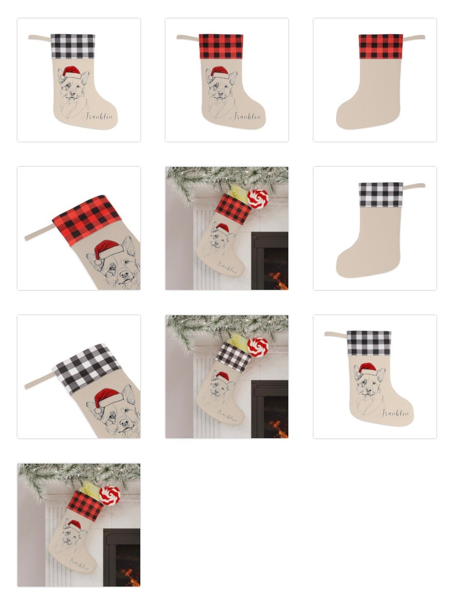 Personalized Australian Cattle Dog Christmas Stocking