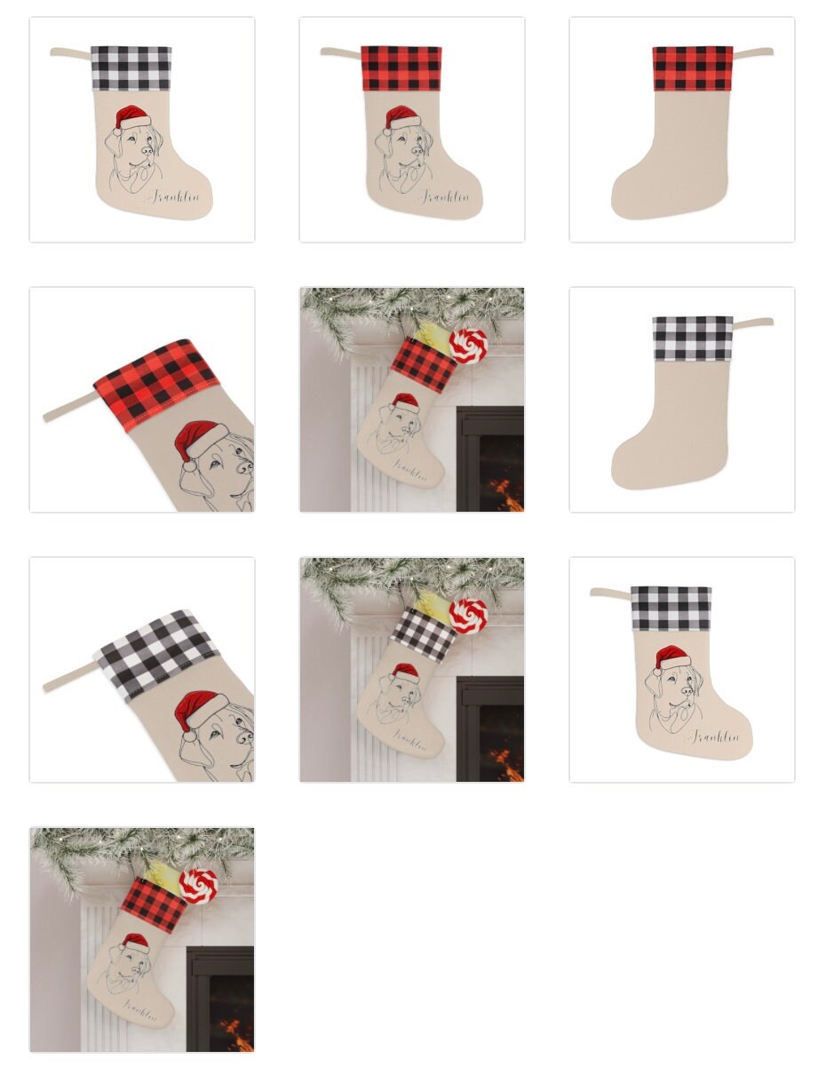 Personalized Labrador Retriever Dog Christmas Stocking