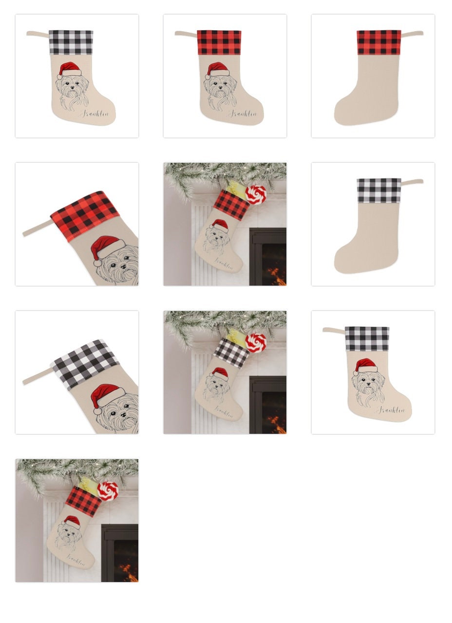 Personalized Shih Tzu Dog Christmas Stocking