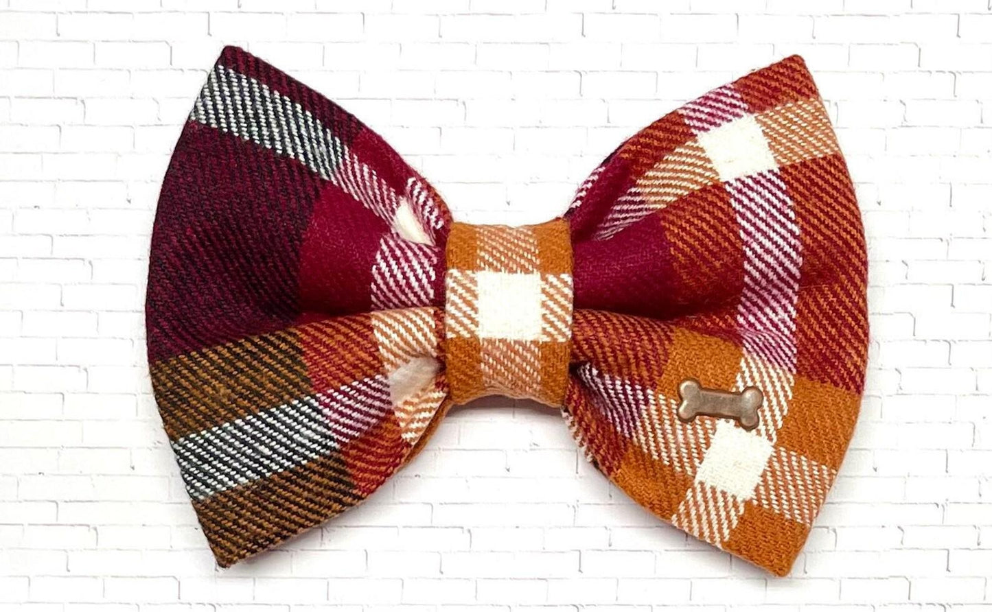 Fall Flannel Bow Tie