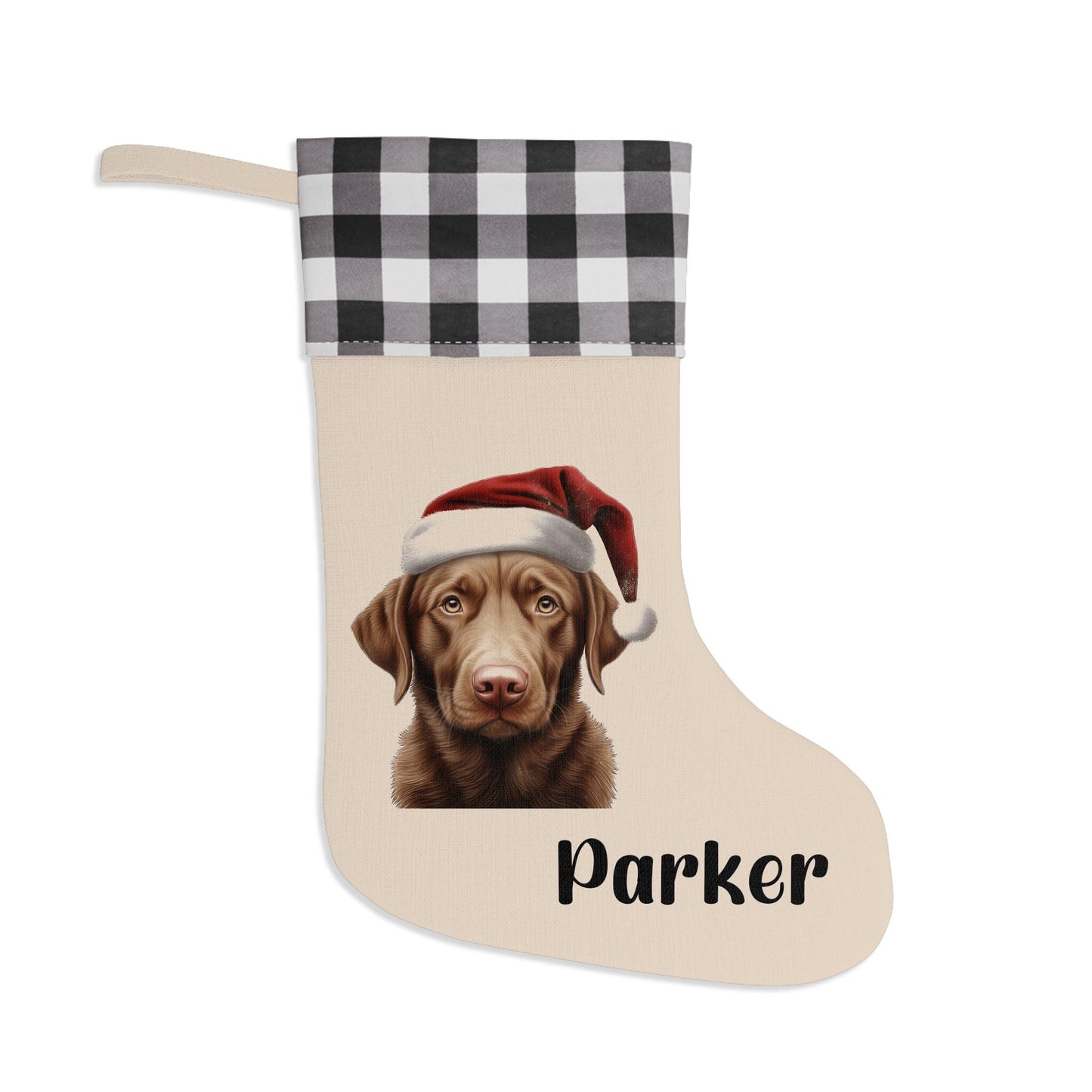 Personalized Chesapeake Bay Retriever Dog Christmas Stocking