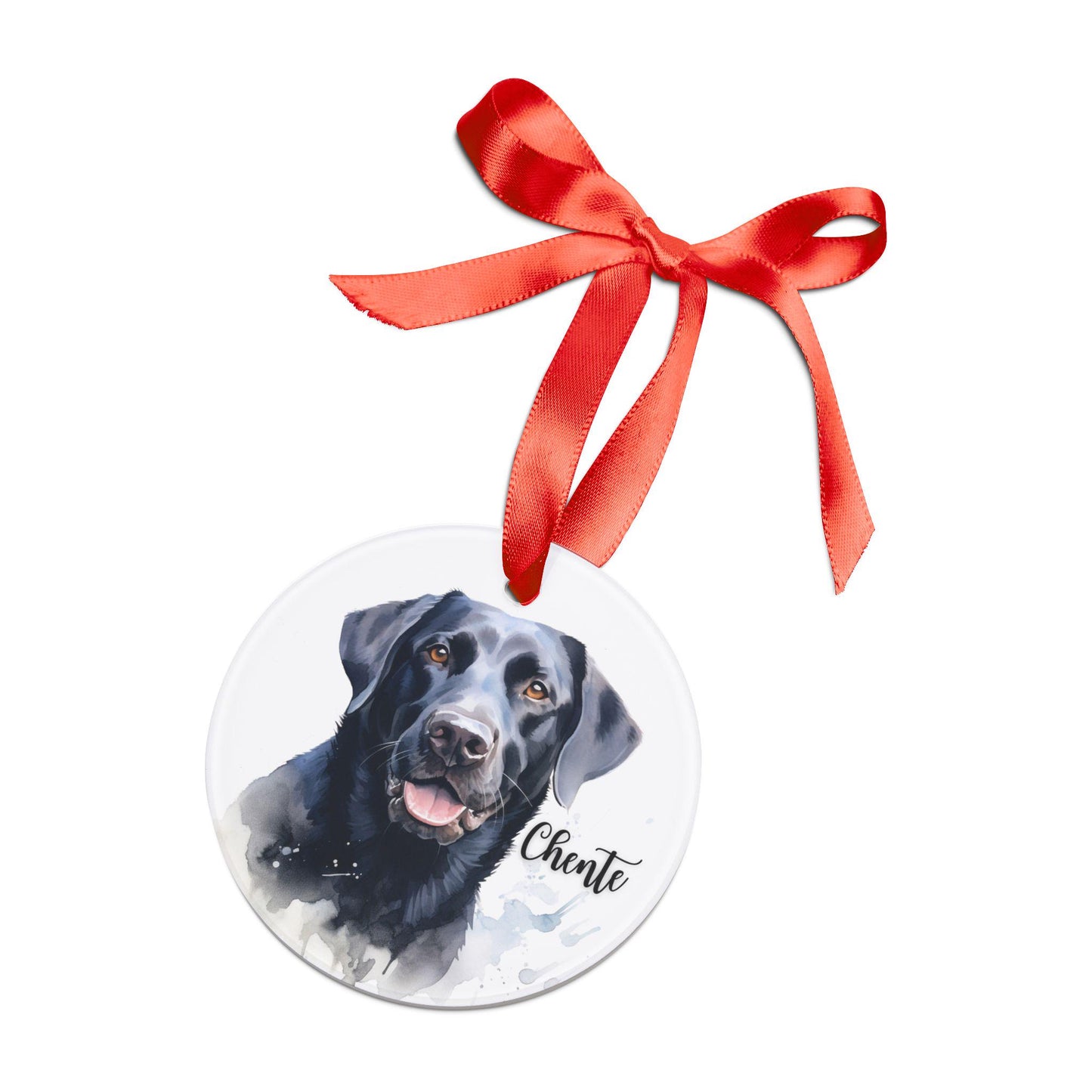 Personalized Black Lab Christmas Ornament, Christmas Gift for Lab Mom, Dog Lover, Dog Lover Gift, Labrador Retriever Ornament, Black Lab