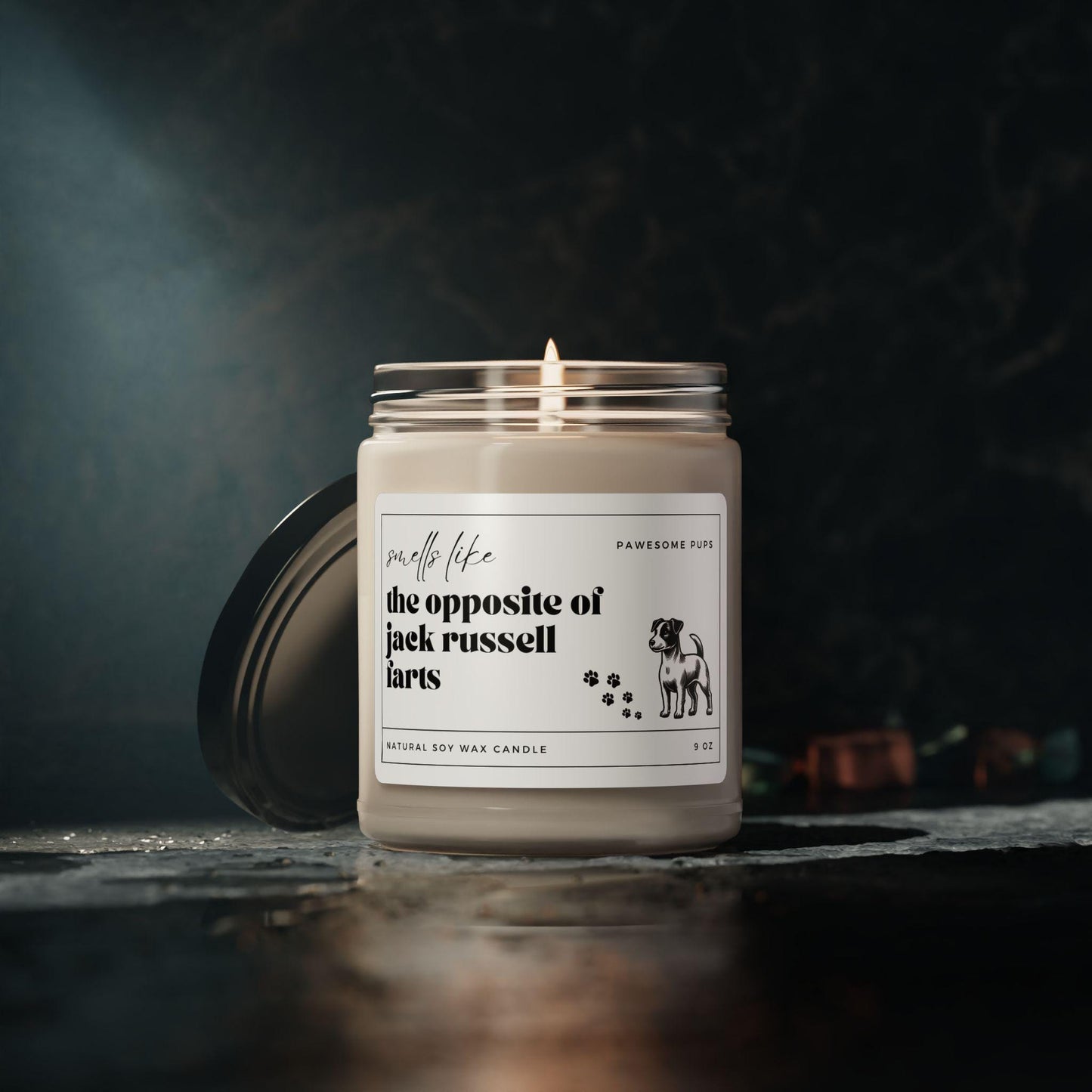 Smells Like the Opposite of Jack Russell Farts Candle