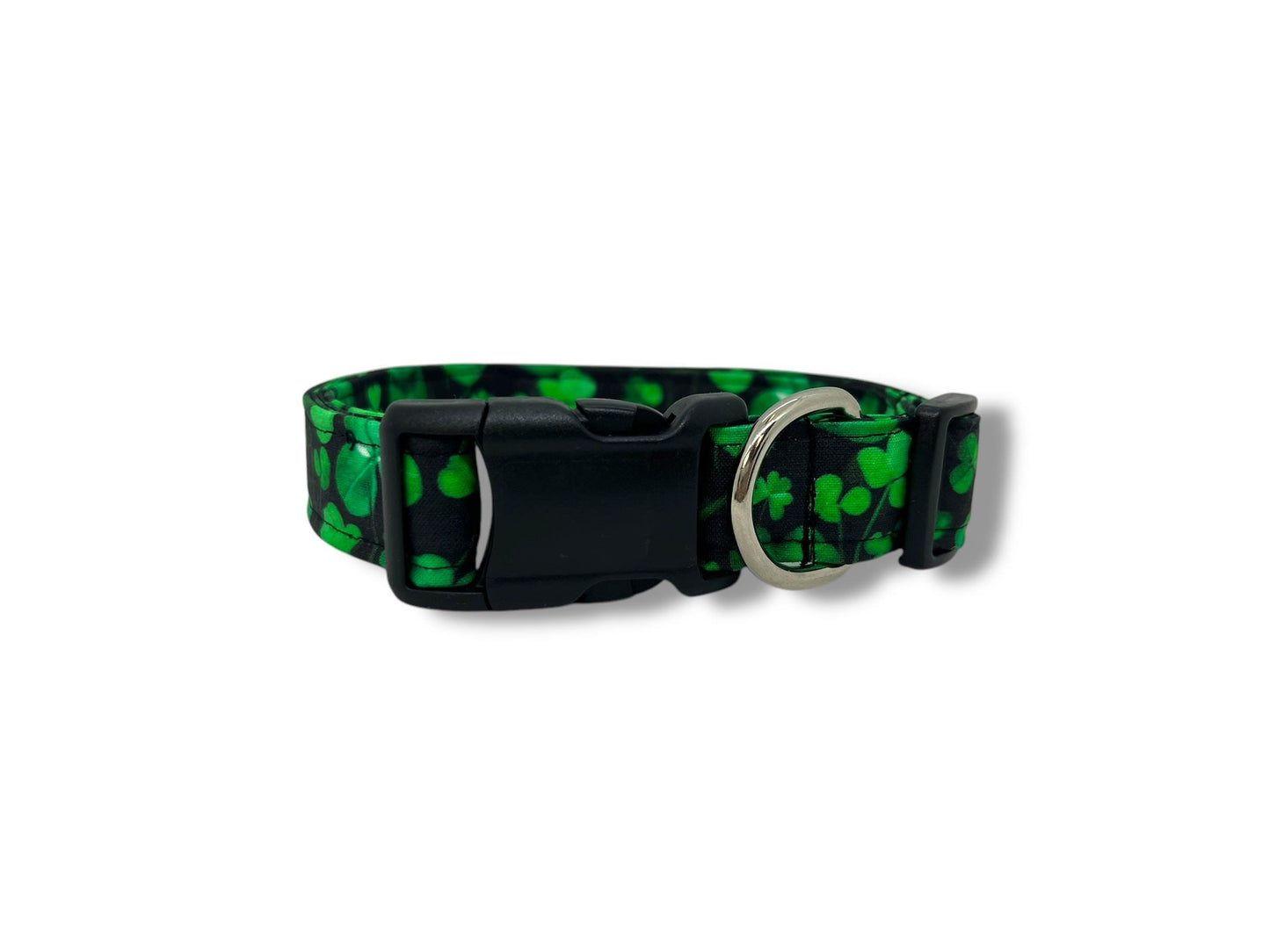 St. Patrick's Day Shamrock Dog Collar with Flower