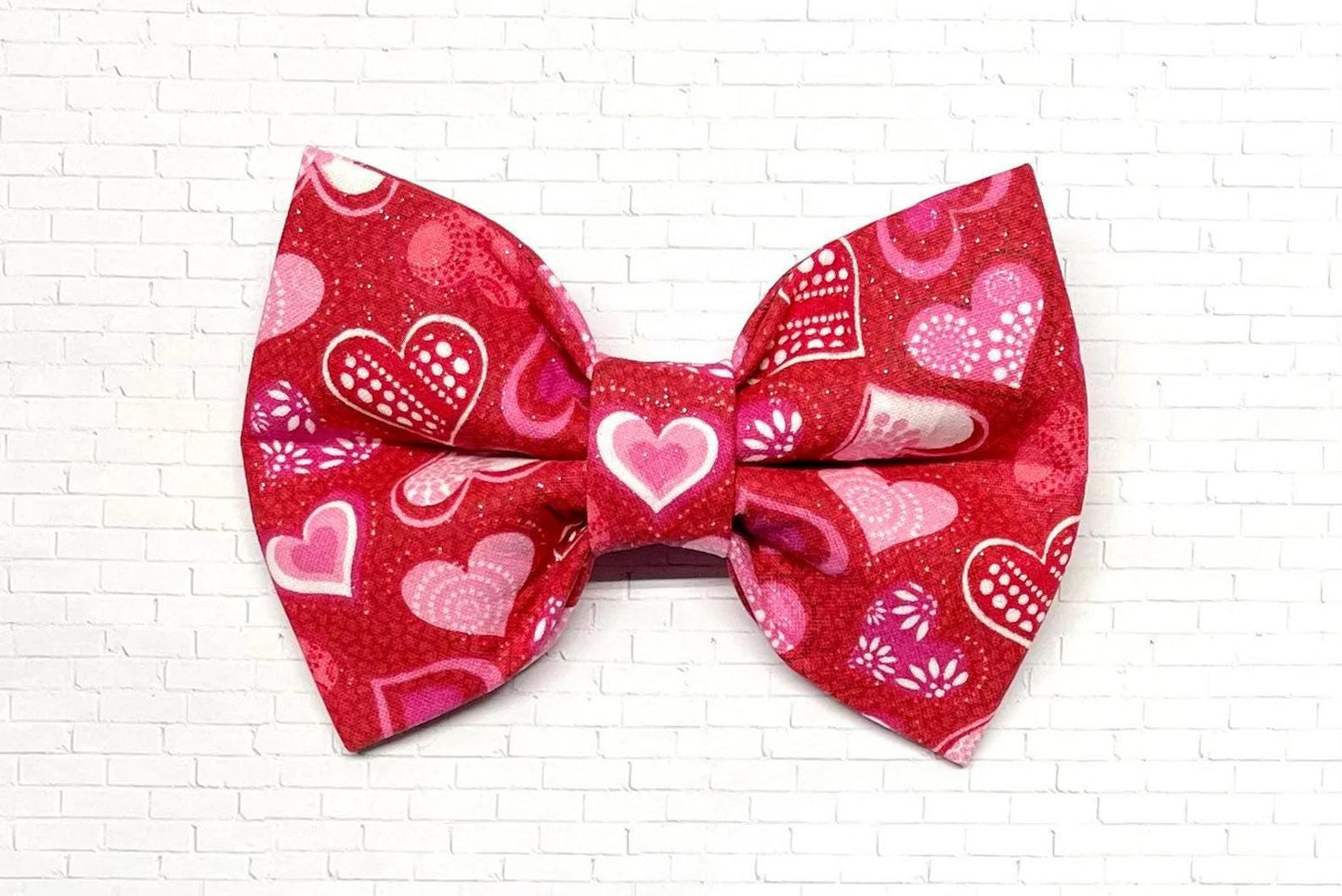 Valentine's Day Heart Bow Tie