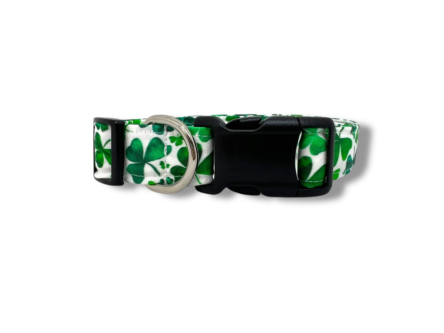 St. Patrick's Day Shamrock Dog Collar with Embellishment