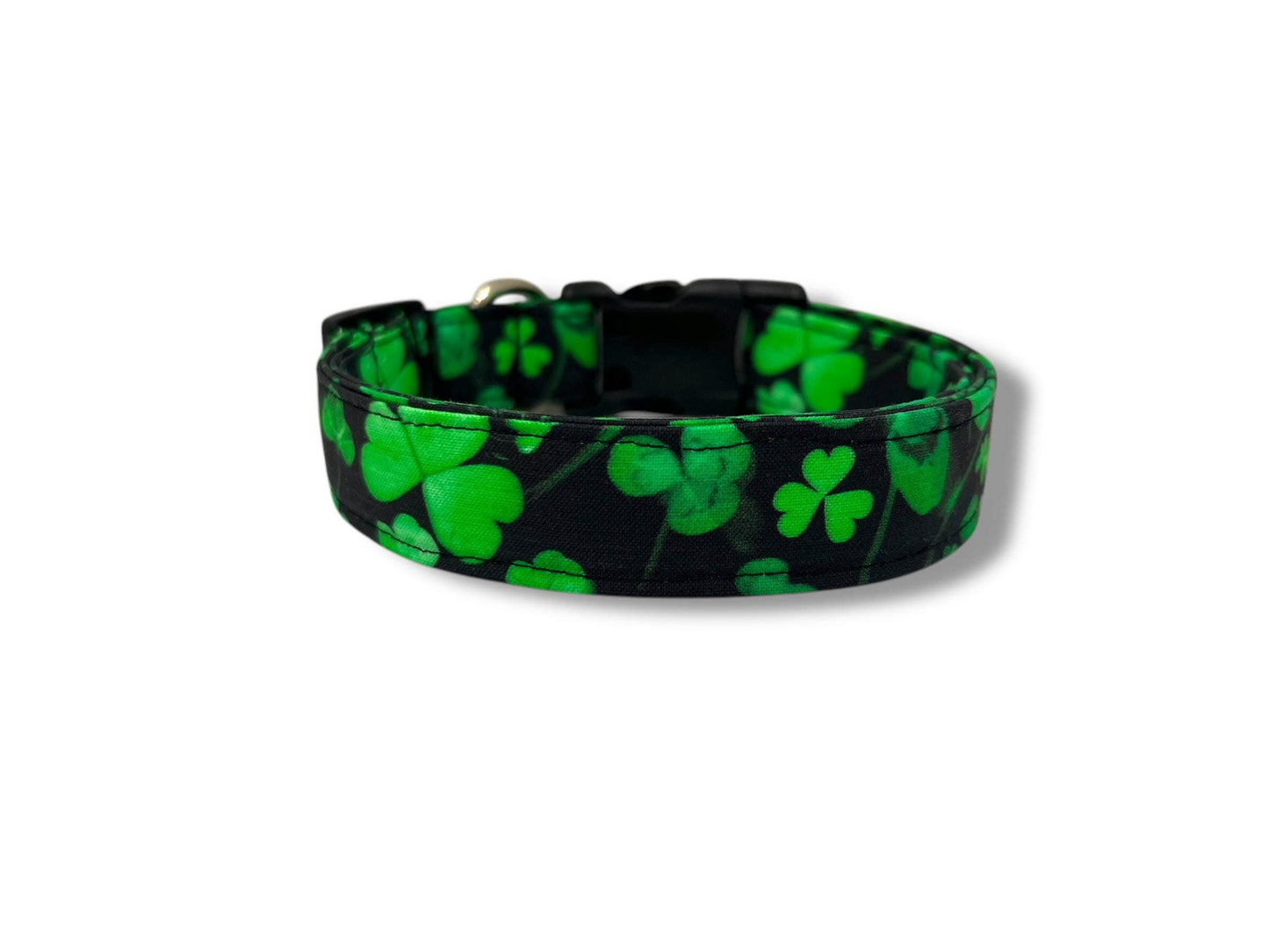 St. Patrick's Day Shamrock Dog Collar with Embellishment