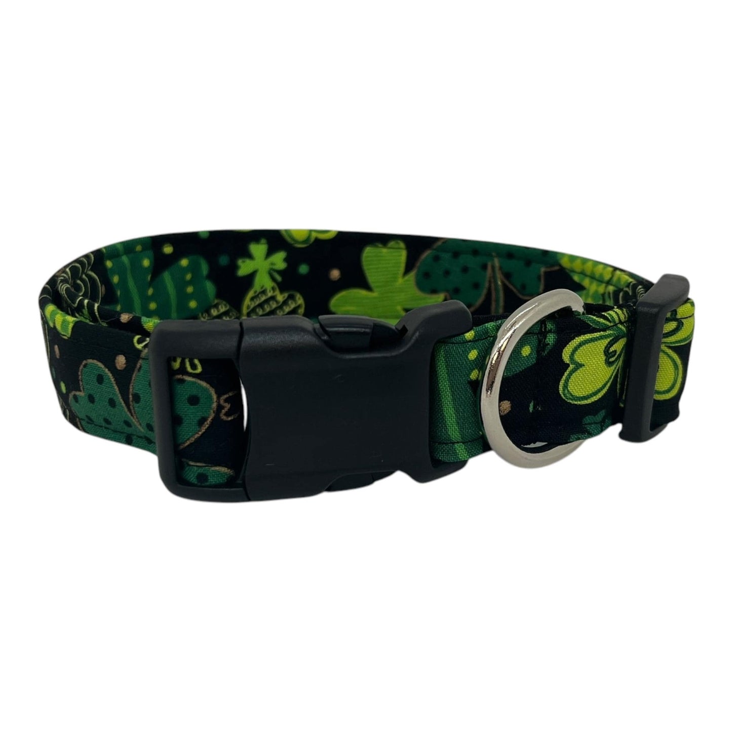 St. Patrick's Day Shamrock Dog Collar with Embellishment
