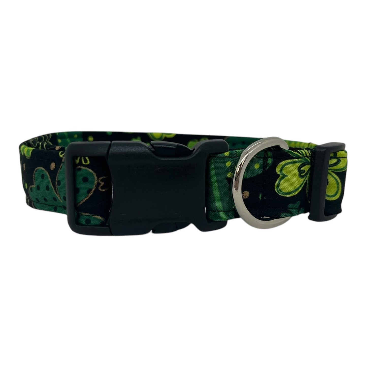 St. Patrick's Day Shamrock Dog Collar with Embellishment