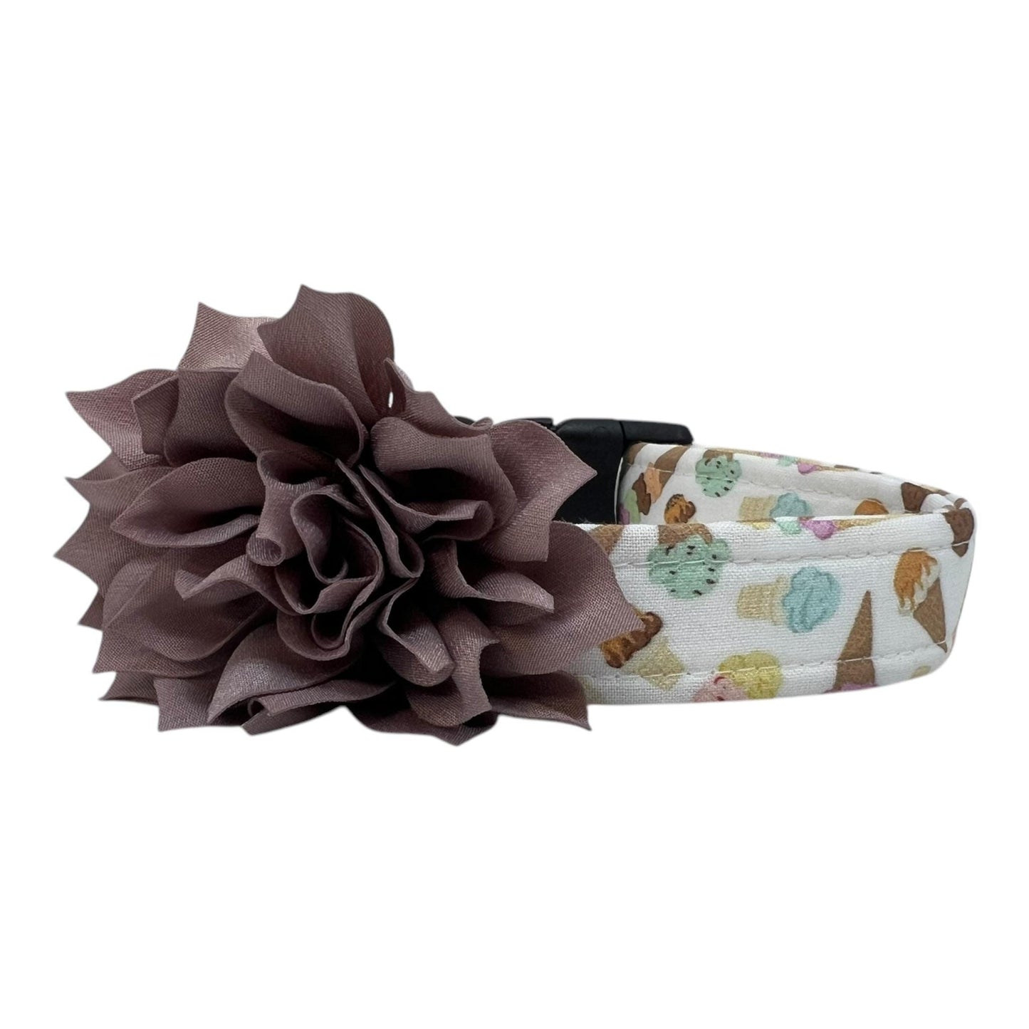Summer Ice Cream Dog Collar Collar with Flower
