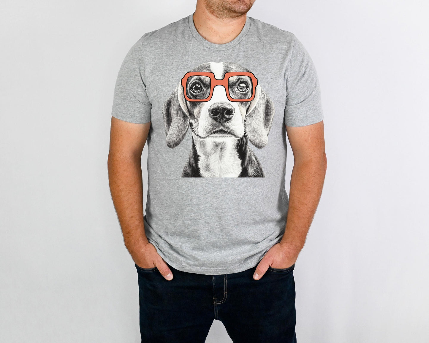 Beagle in Glasses Shirt