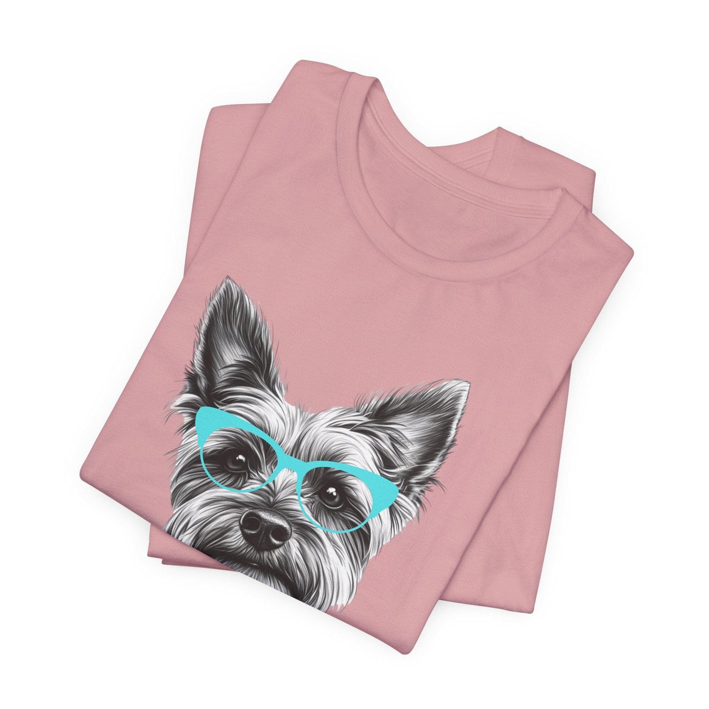 Yorkshire Terrier in Glasses Shirt