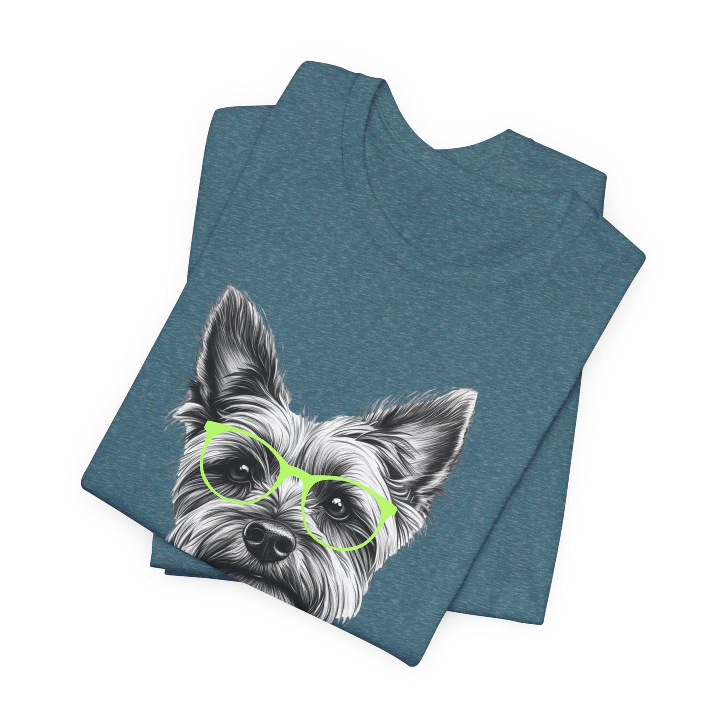 Yorkie in Glasses Shirt