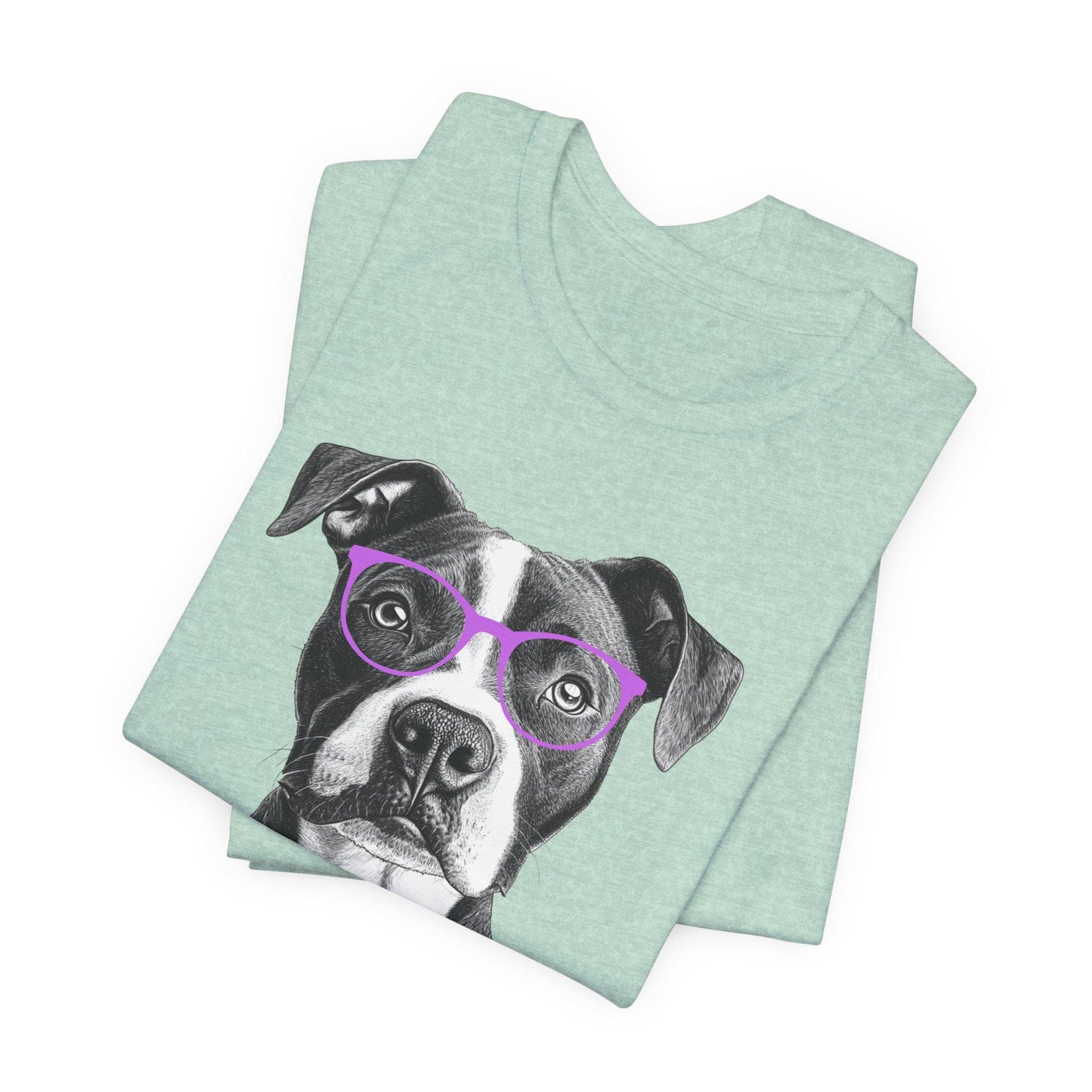 Pit Bull In Glasses Shirt