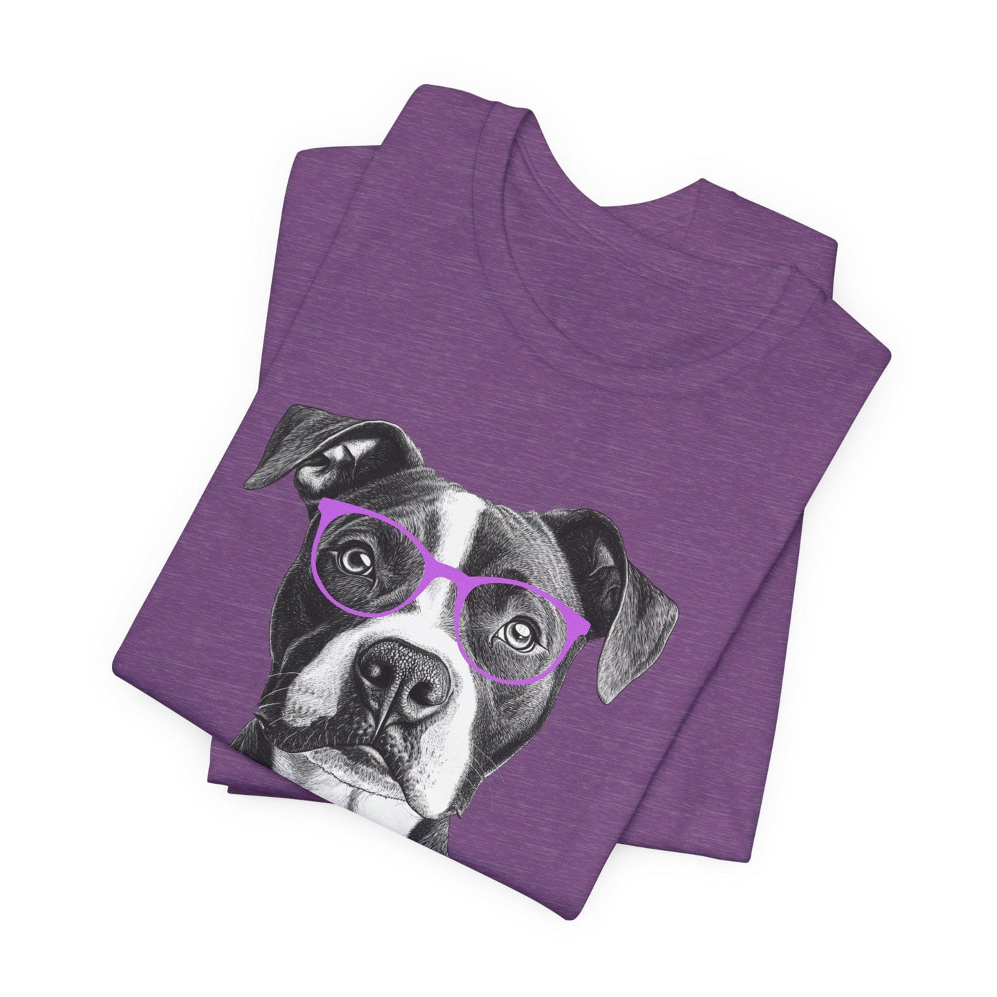 Pit Bull In Glasses Shirt