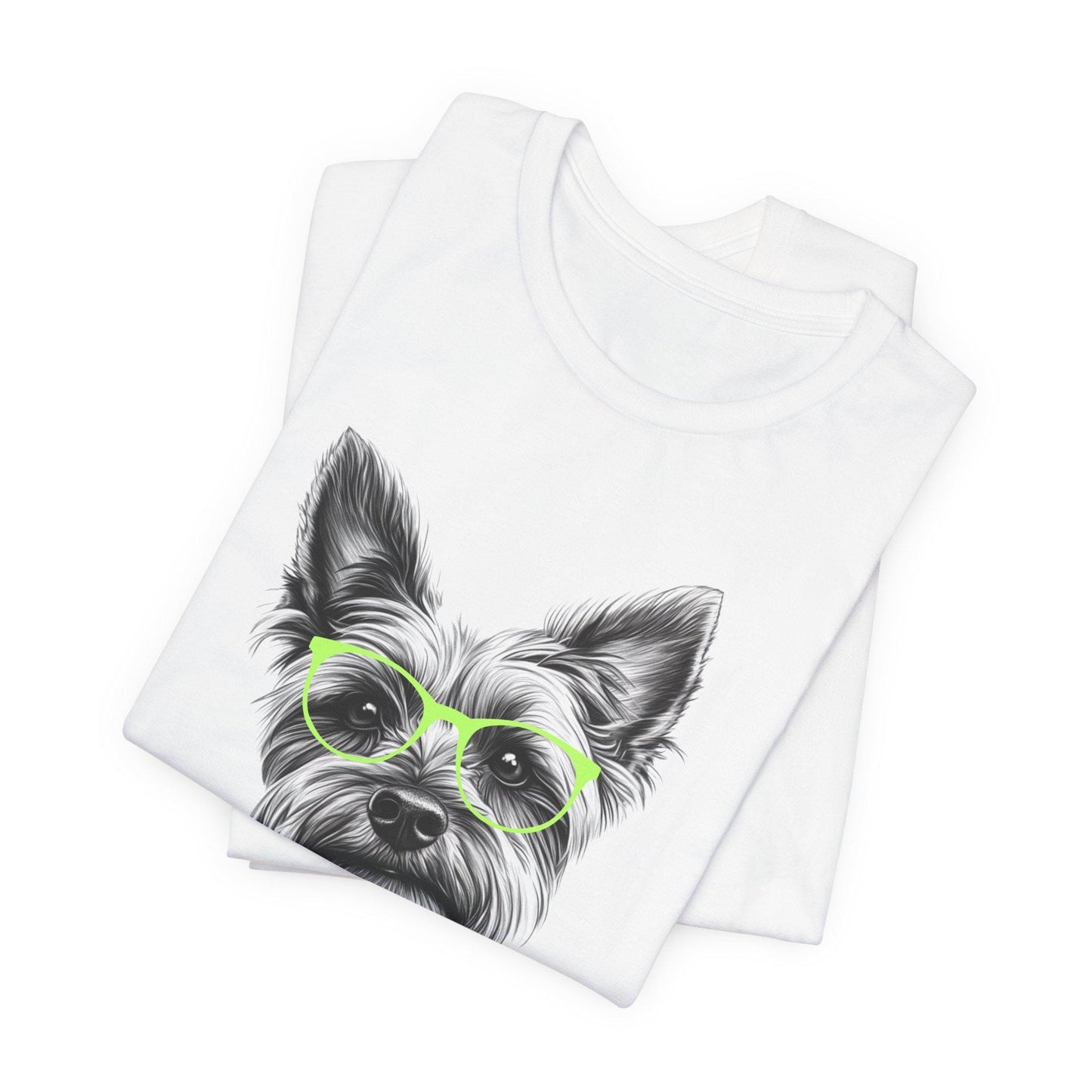 Yorkie in Glasses Shirt