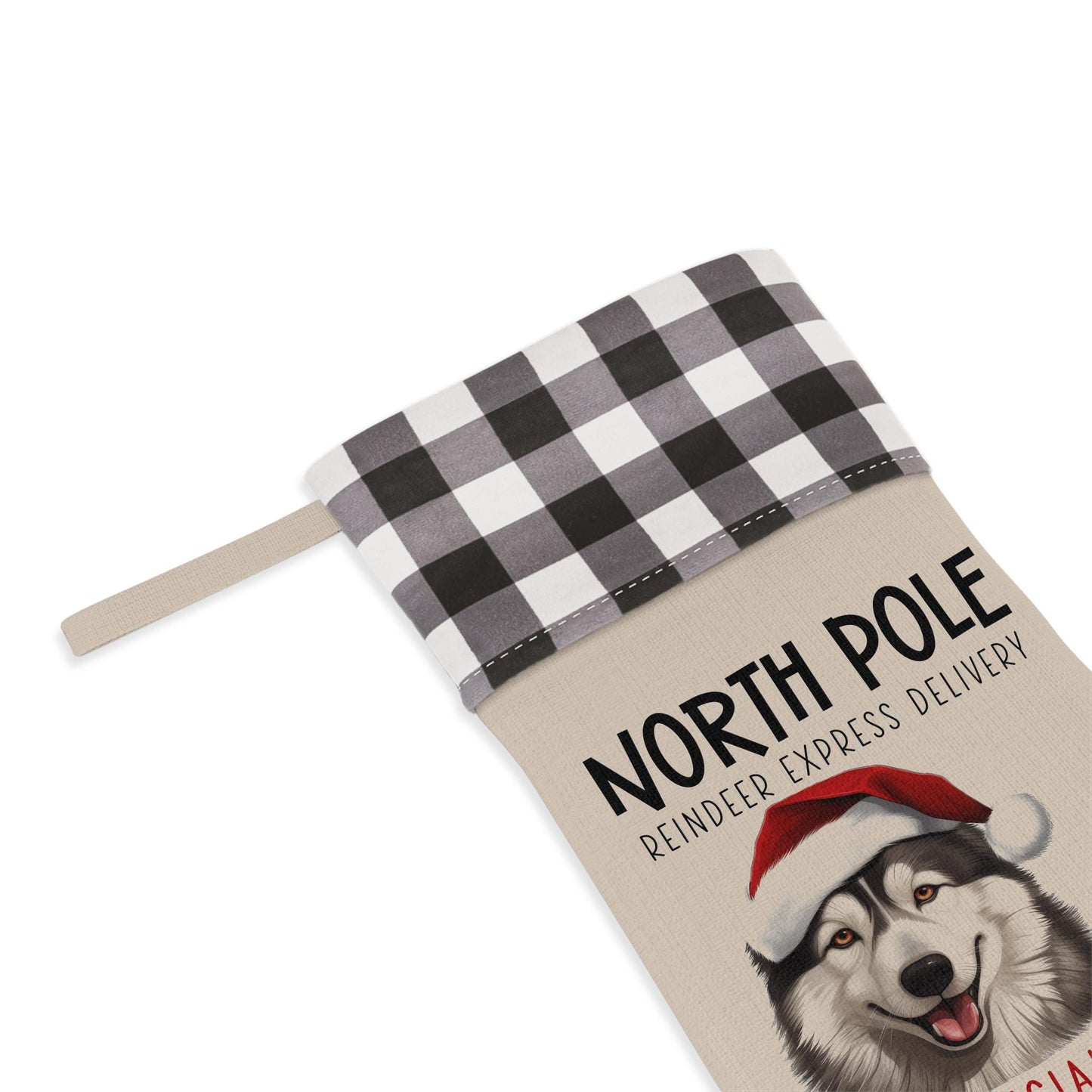 Personalized Husky Christmas Stocking
