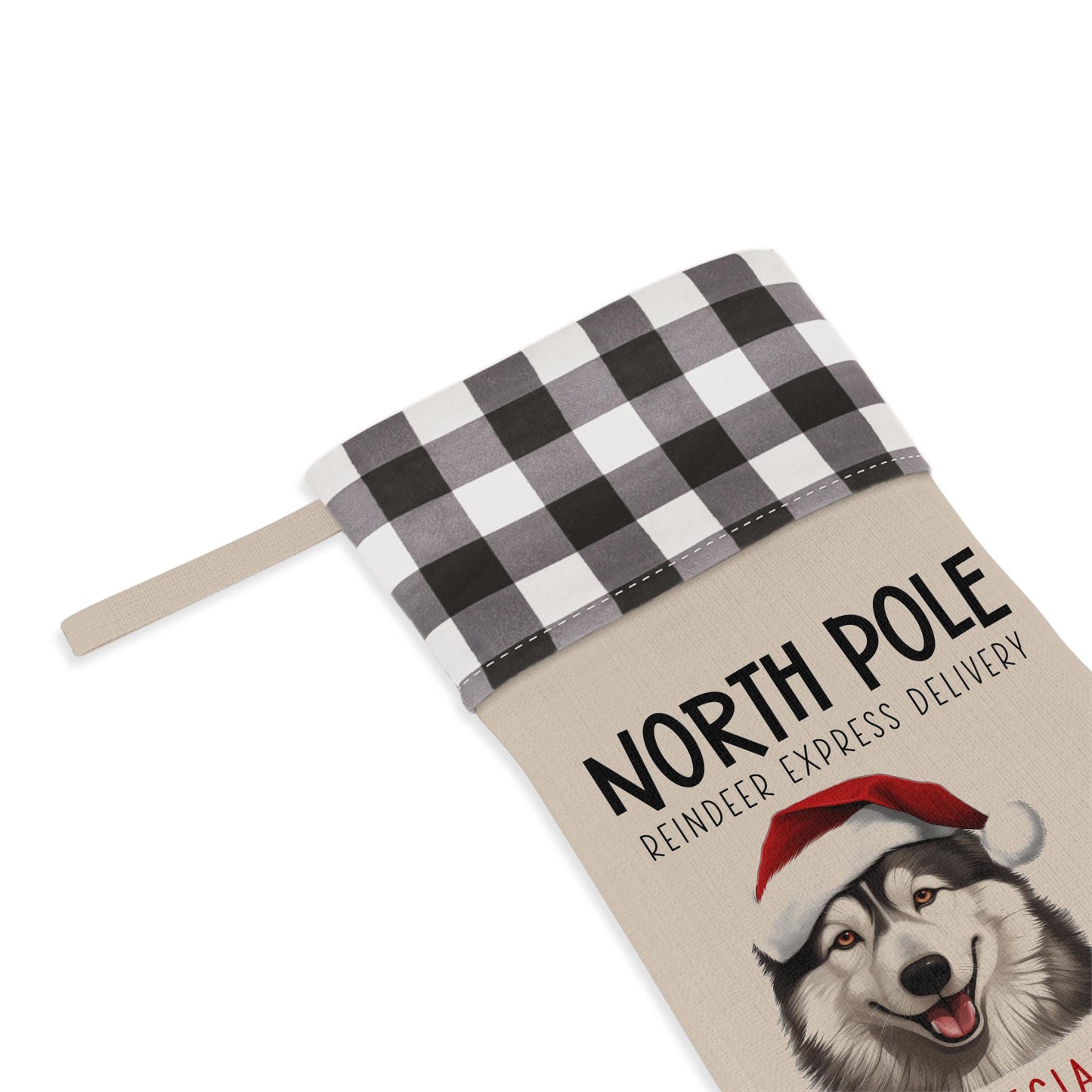 Personalized Husky Christmas Stocking