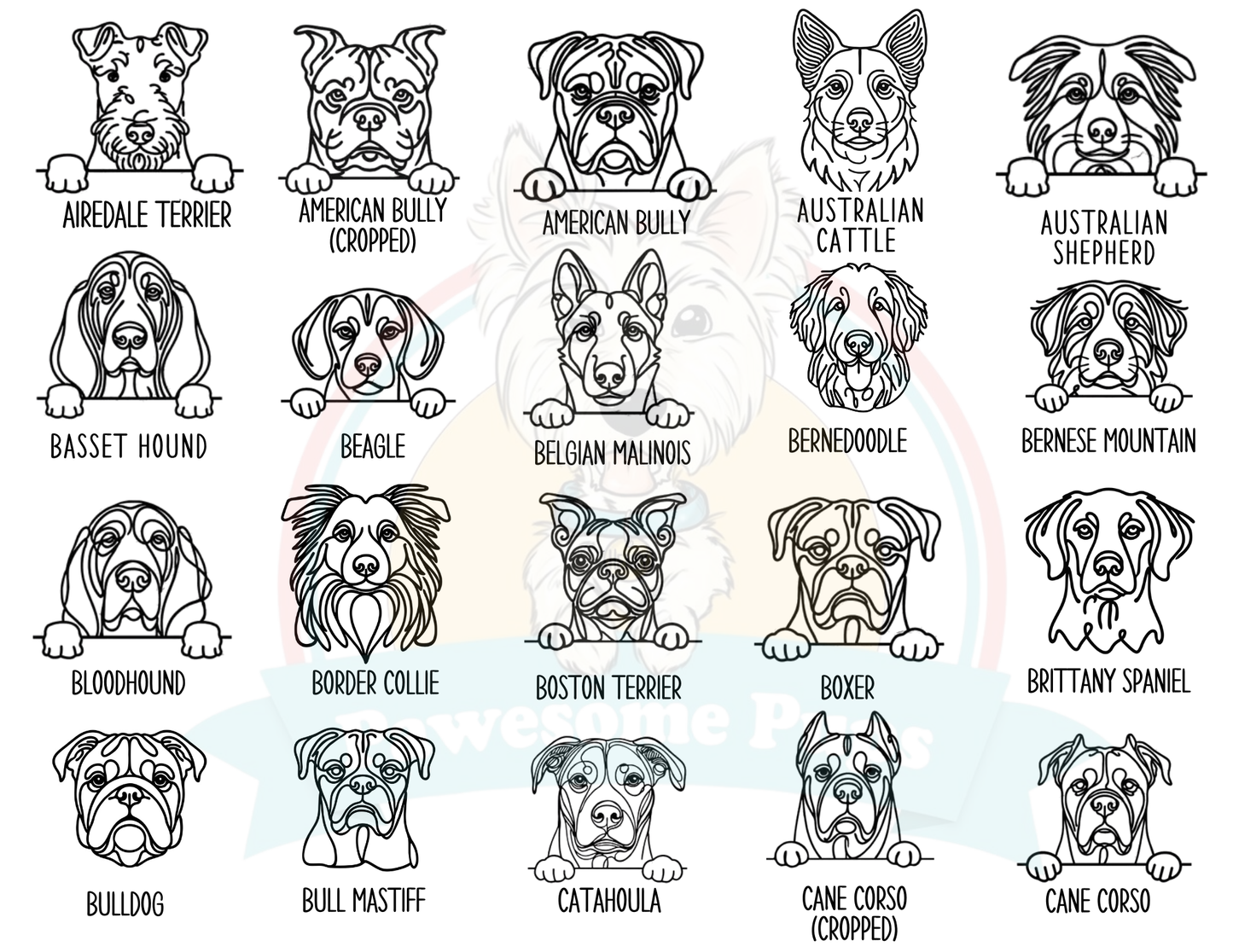 Personalized Peeking Dog Christmas Ornament