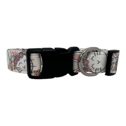 Easter Bunny Dog Collar with Flower