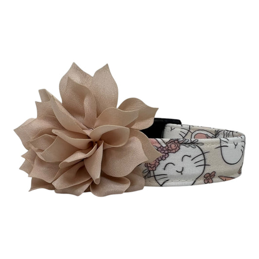 Easter Bunny Dog Collar with Flower