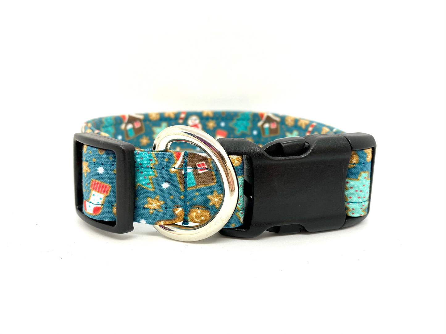 Christmas Gingerbread Dog Collar with Embellishment