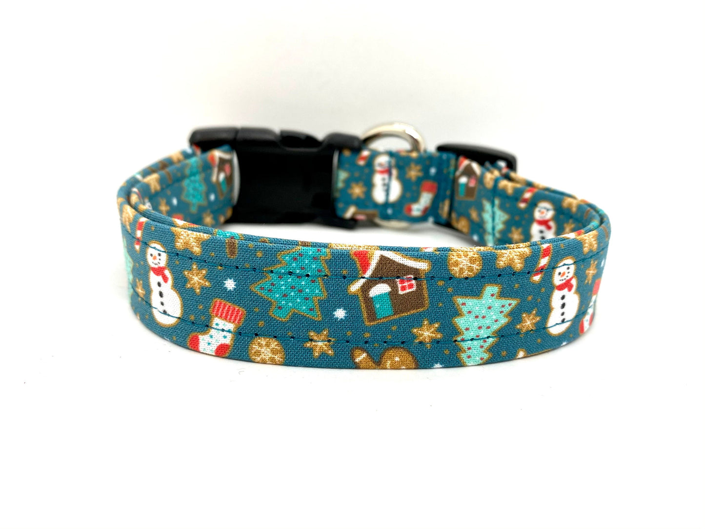 Christmas Gingerbread Dog Collar with Embellishment