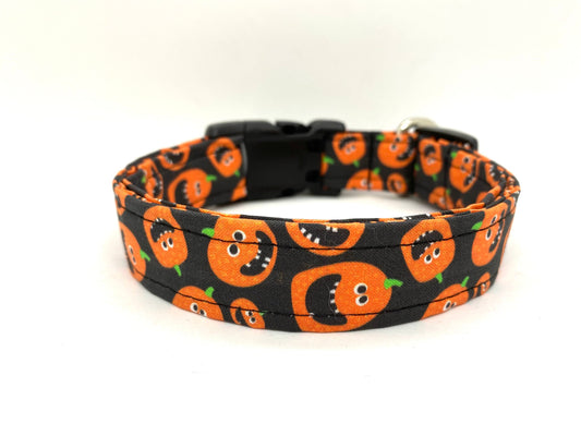 Halloween Jack O' Lantern Pumpkin Dog Collar