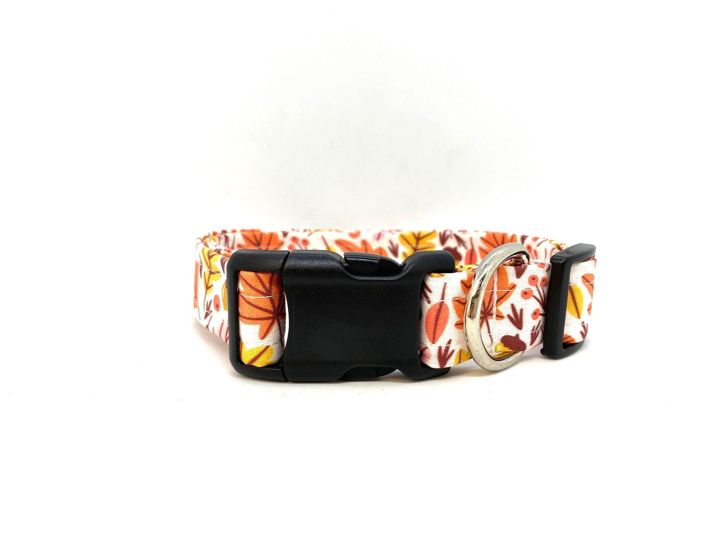 Fall Leaf Dog Collar with Leaf Embellishment