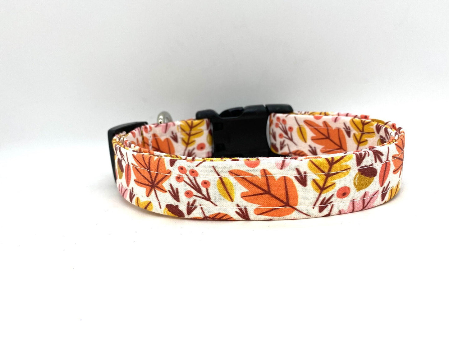 Fall Leaf Dog Collar with Leaf Embellishment